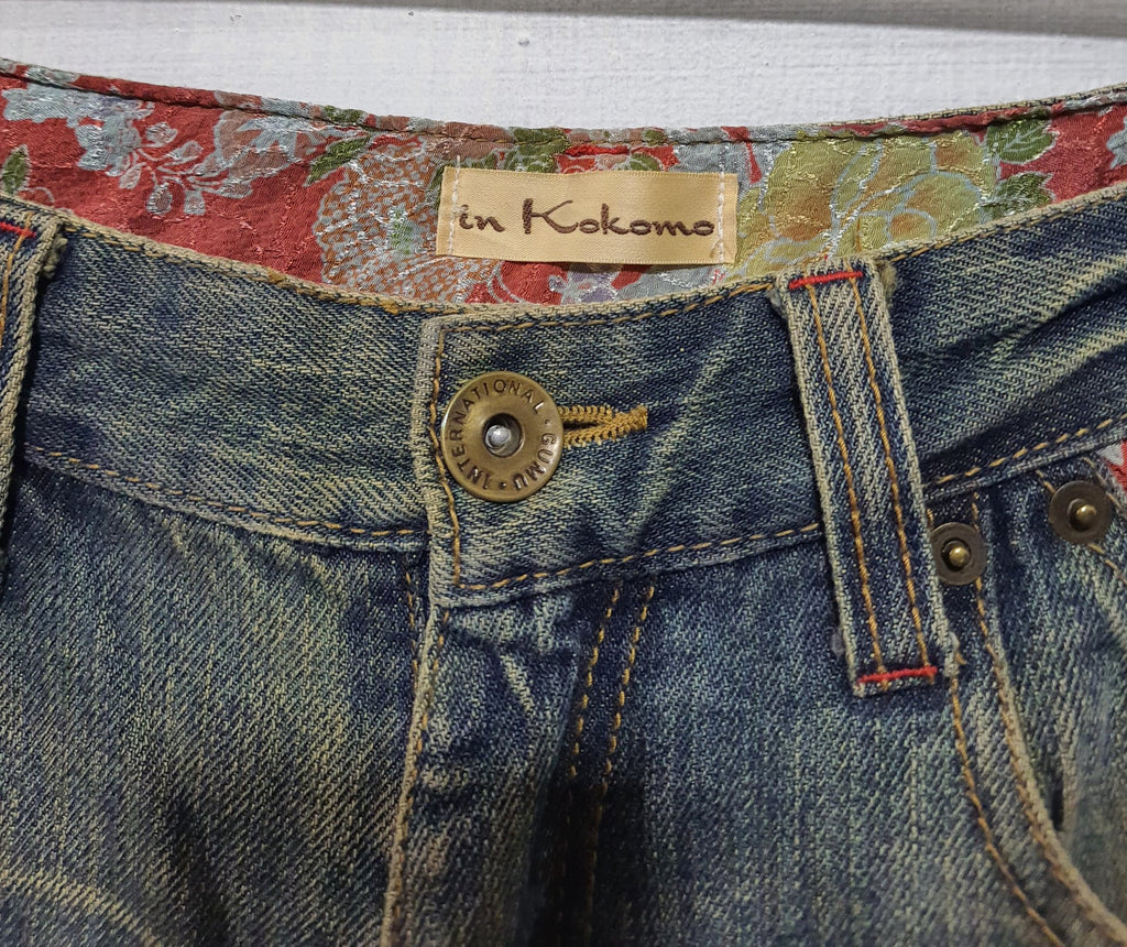 In Kokomo Patchwork Distressed Denim