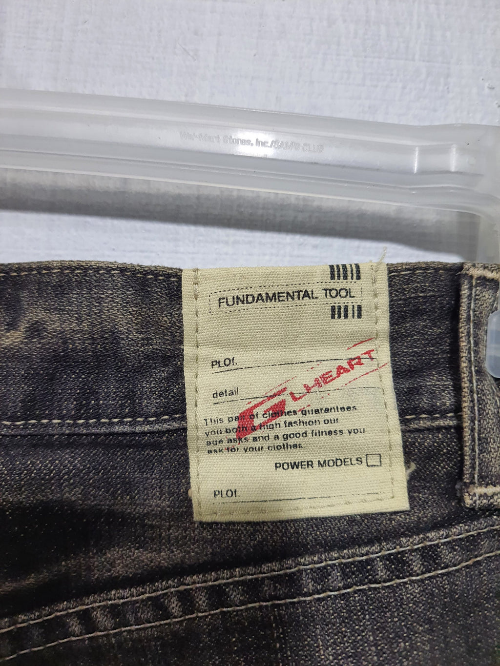 GLHeart Fundamental Tool Jeans