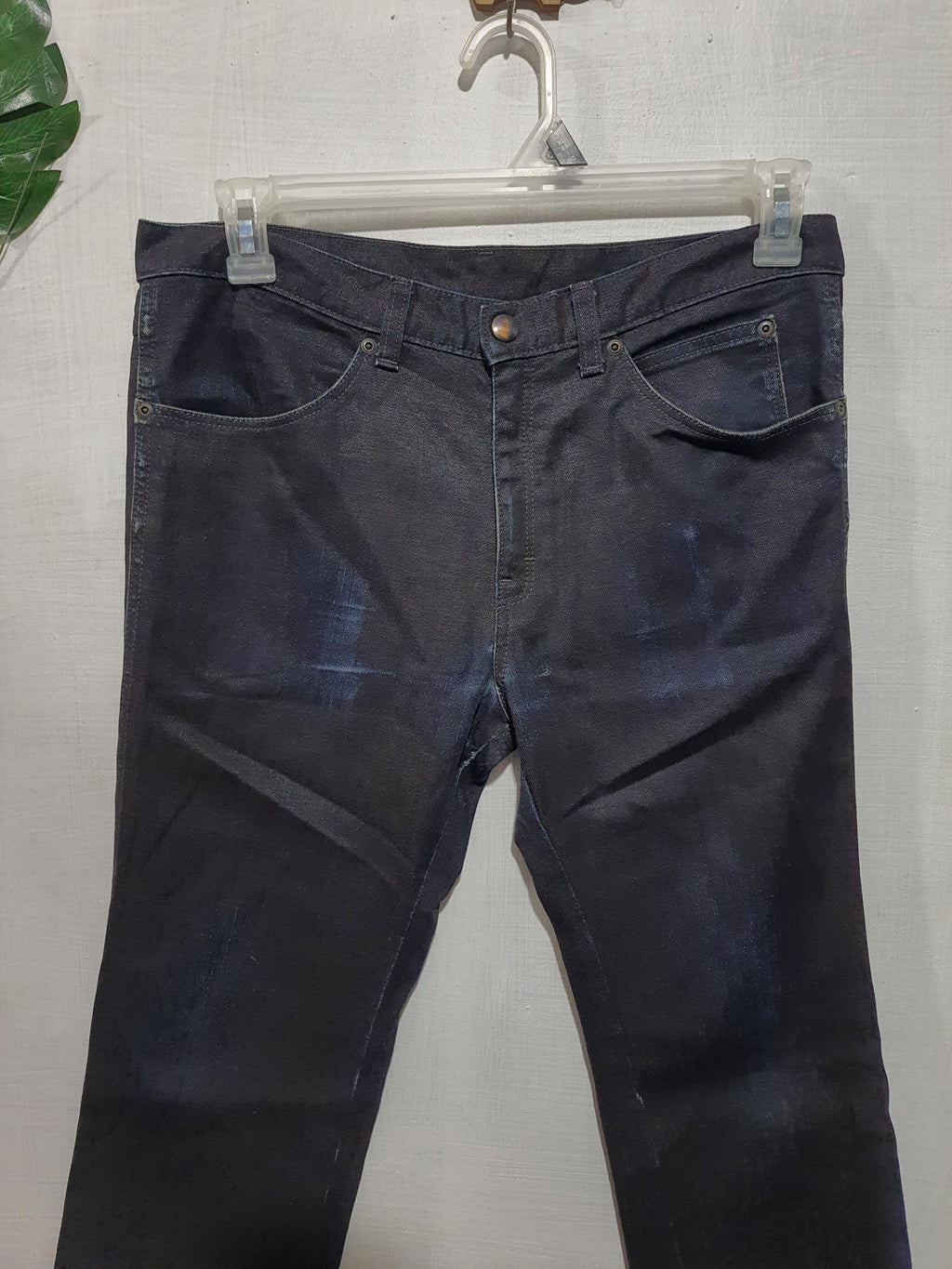 STIFF Washed Dark Blue Jeans