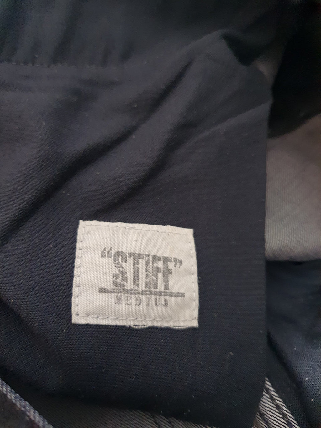 STIFF Washed Dark Blue Jeans
