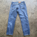 Vintage Levi 501 made in usa 90s blue denim jeans medium wash 40x34 37x32