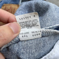 Vintage Levi 90s 501xx blue denim jeans 33x32 30x28