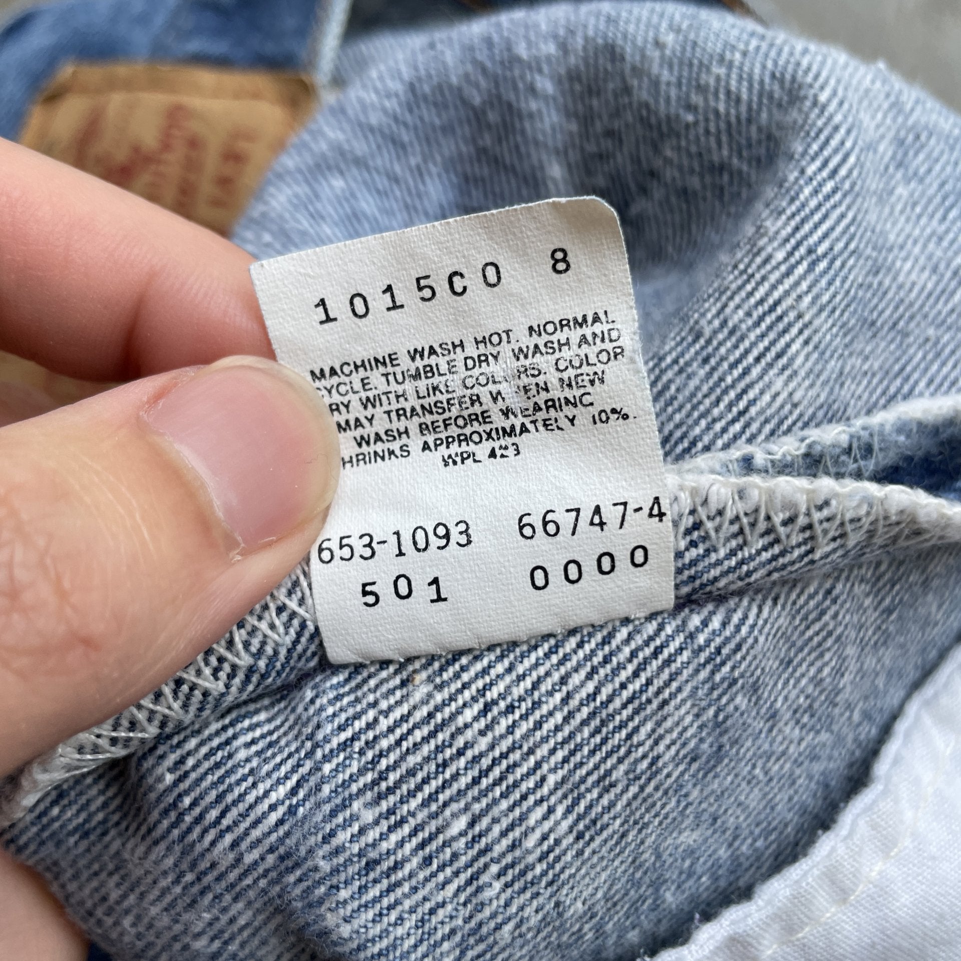 Vintage Levi 90s 501xx blue denim jeans 33x32 30x28