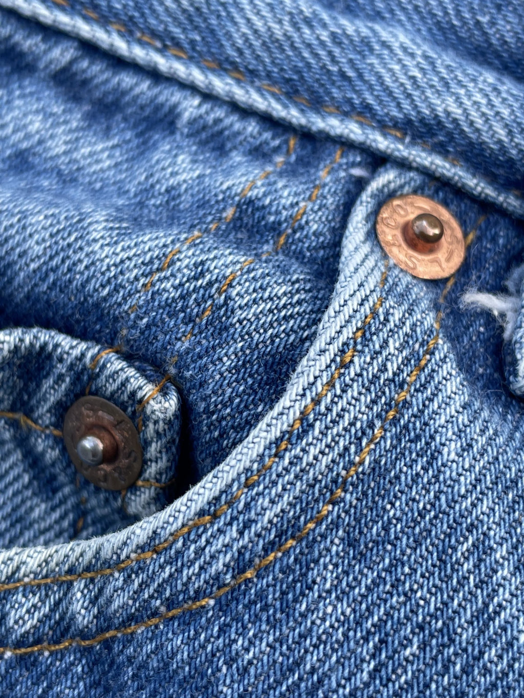 Vintage 1983 Levis 501 Single R Stone Wash Denim