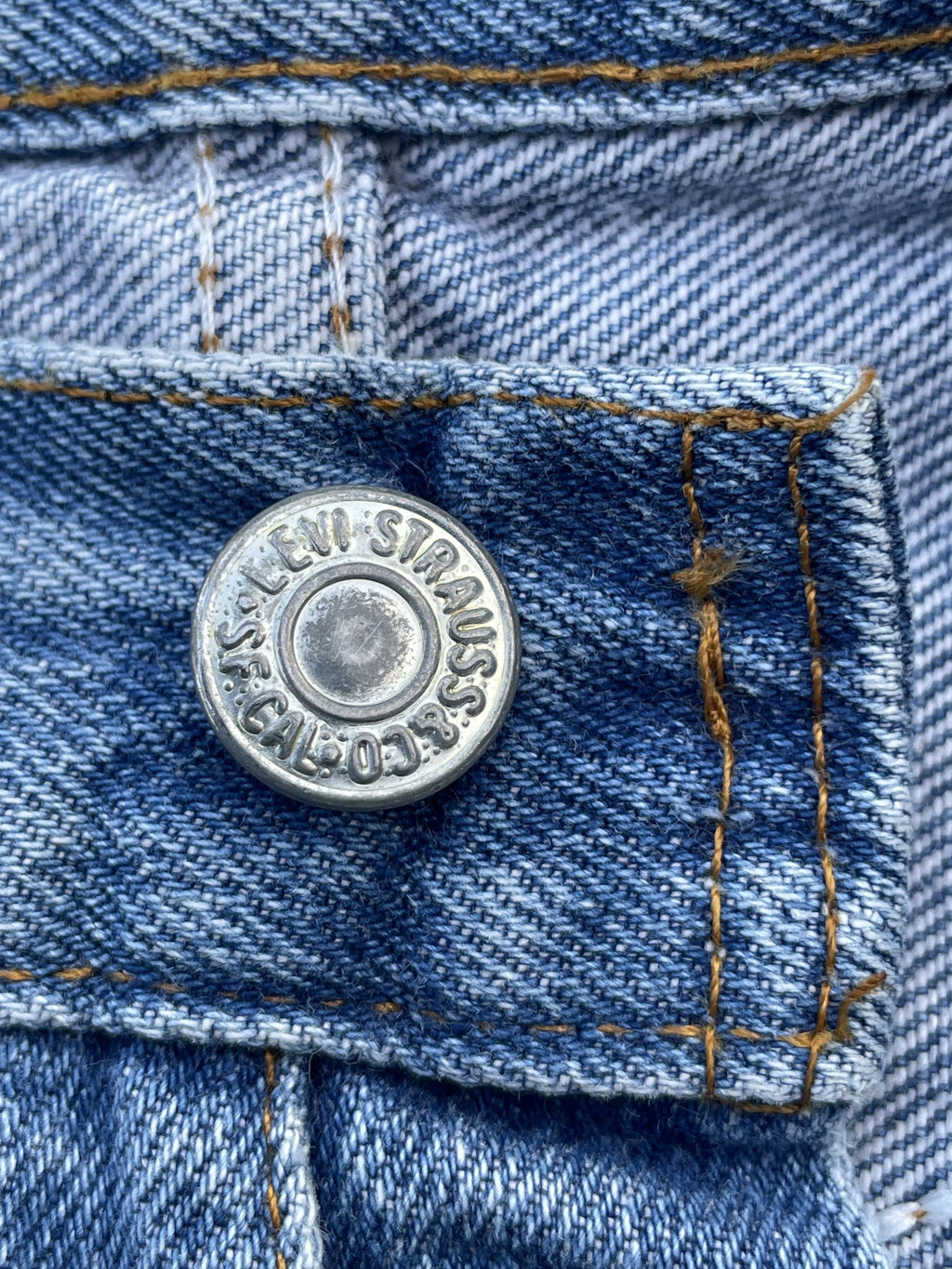 Vintage 1983 Levis 501 Single R Stone Wash Denim