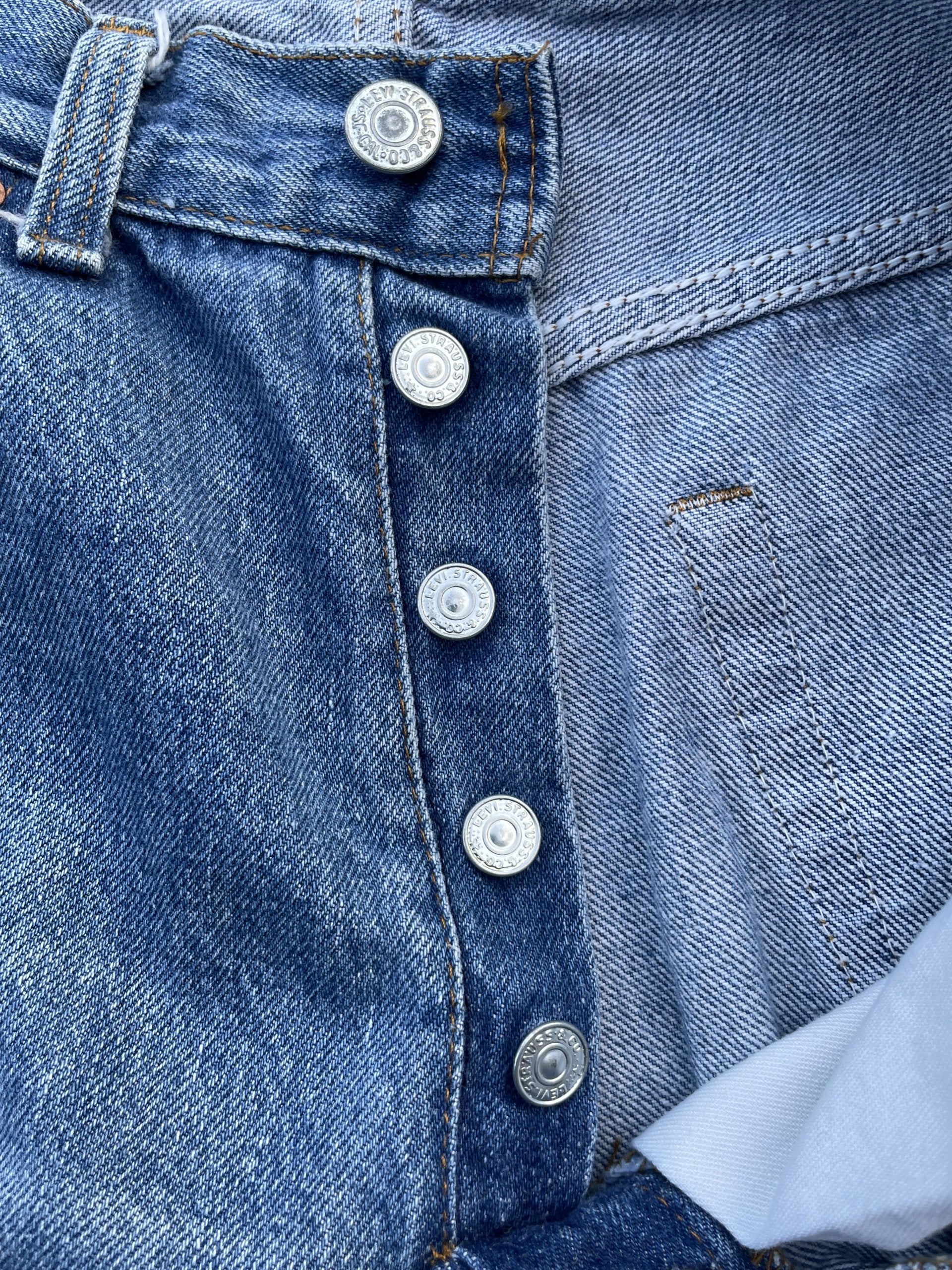 Vintage 1983 Levis 501 Single R Stone Wash Denim