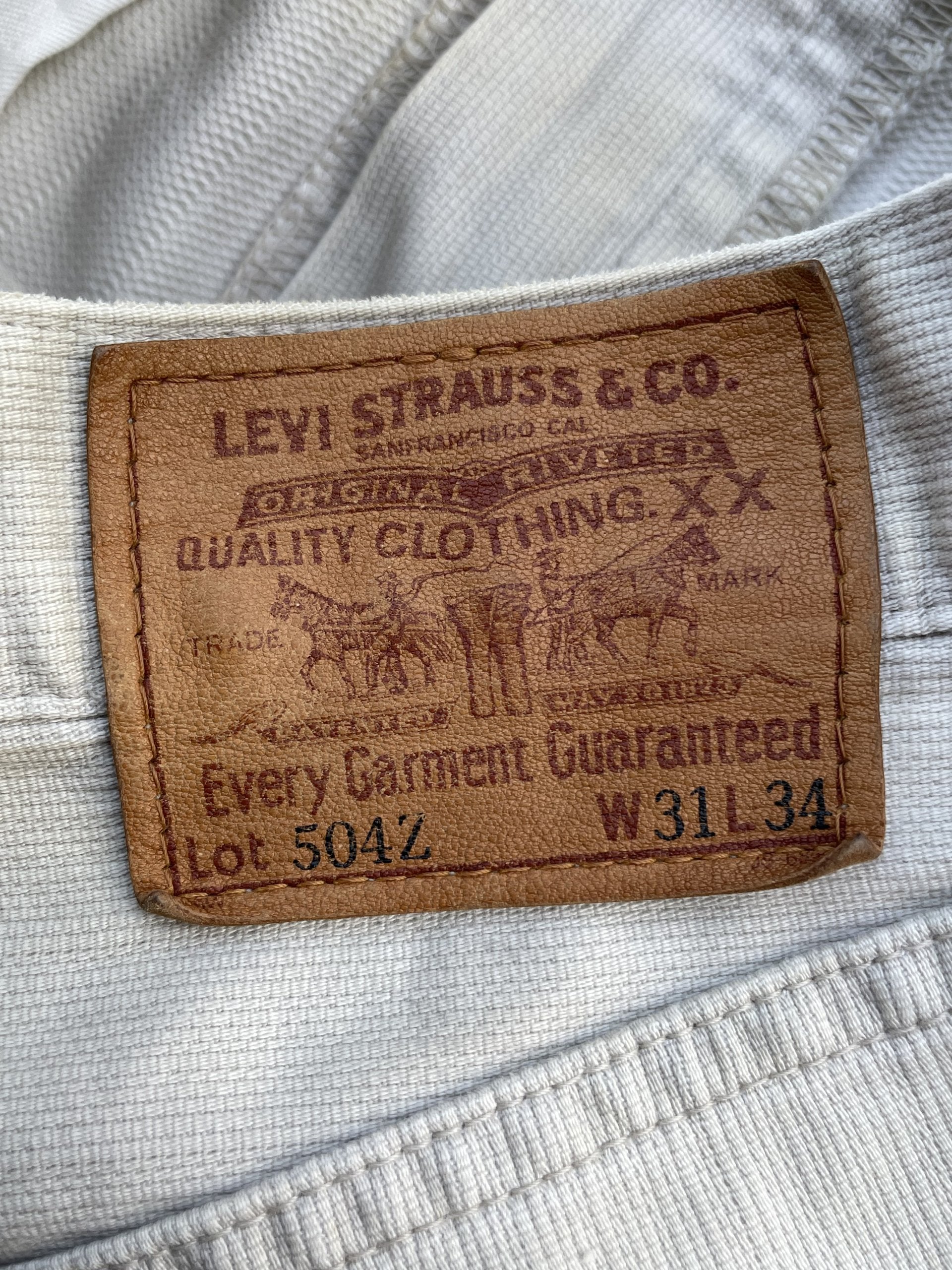 Vintage 1994 Levis 504Z E Denim