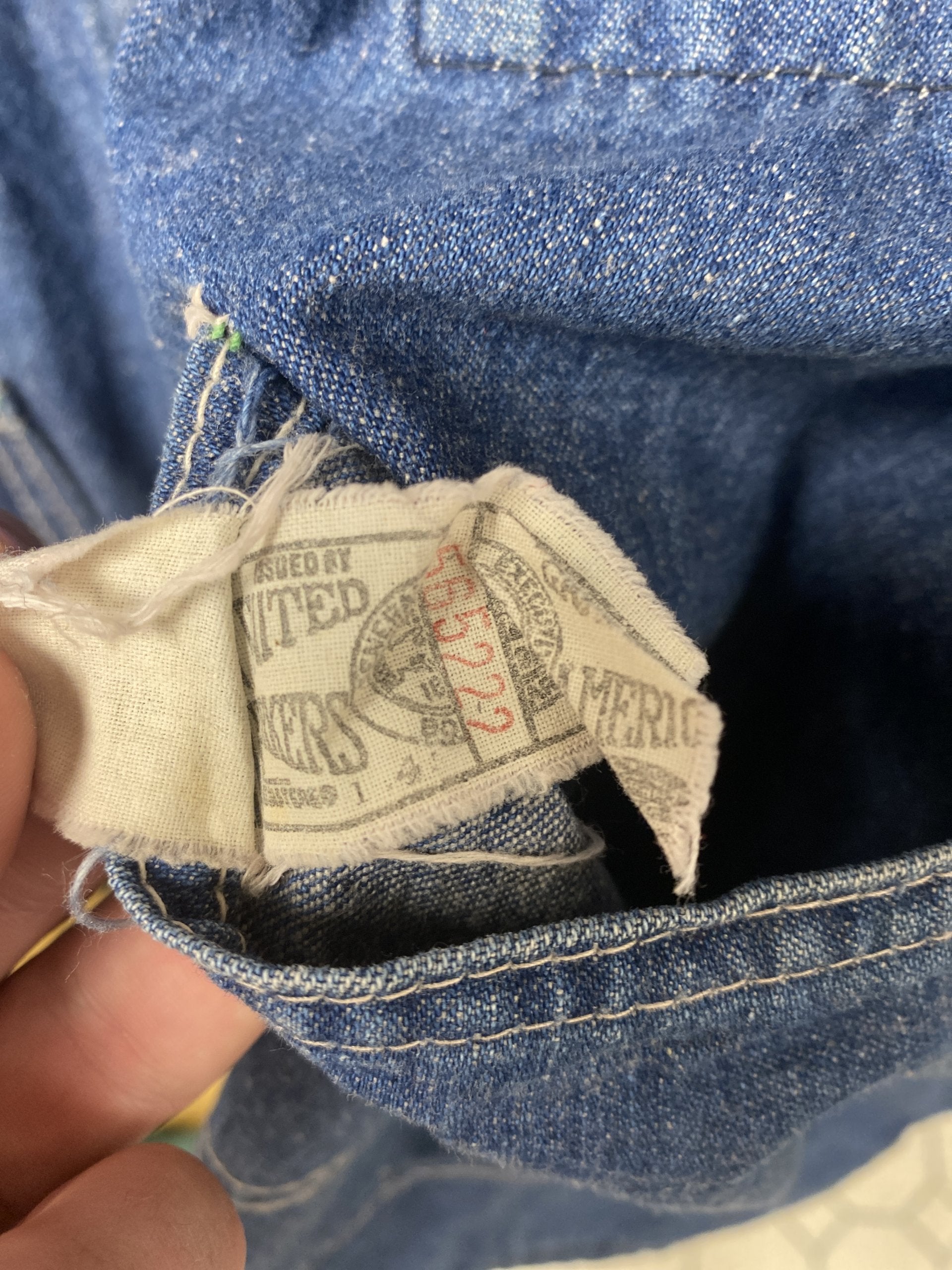 Vintage 1960s-70s Oshkosh B’Gosh Denim Chore trucker jacket union made rare 42