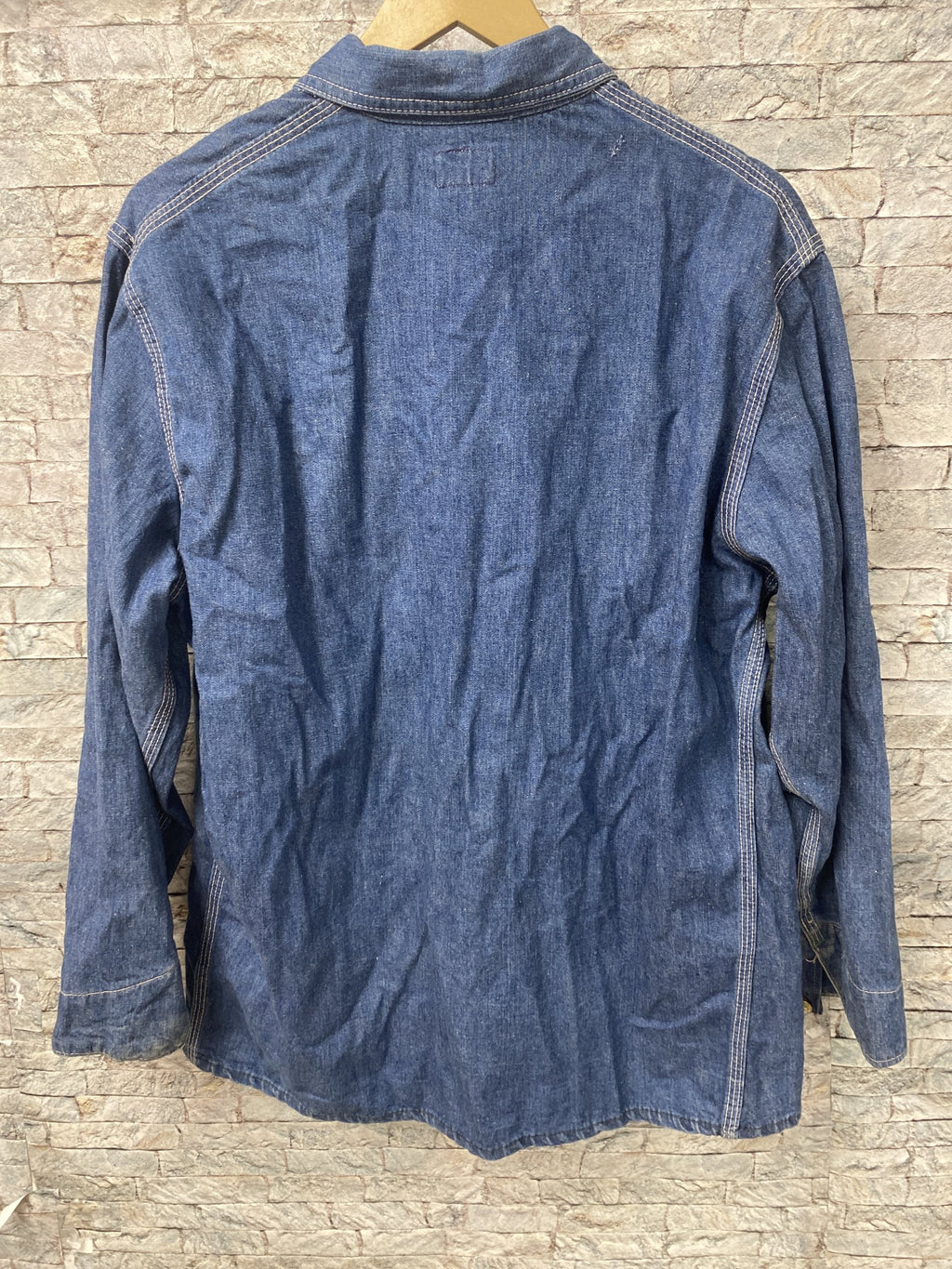 Vintage 1960s-70s Oshkosh B’Gosh Denim Chore trucker jacket union made rare 42