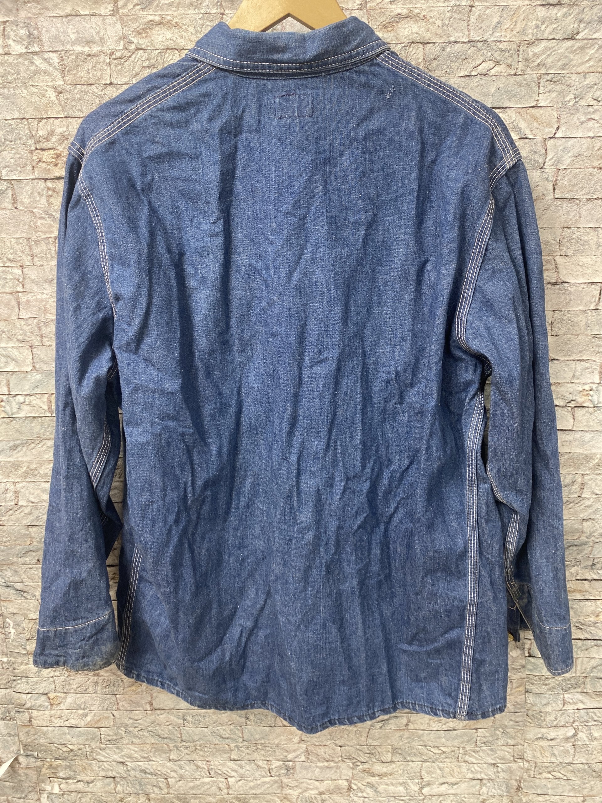 Vintage 1960s-70s Oshkosh B’Gosh Denim Chore trucker jacket union made rare 42