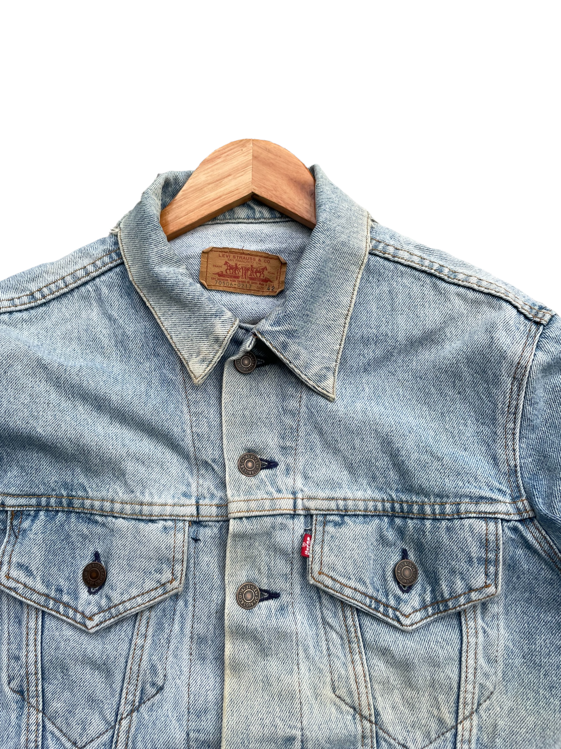 Vintage 1988 Levis 70506 e Distresed Jacket