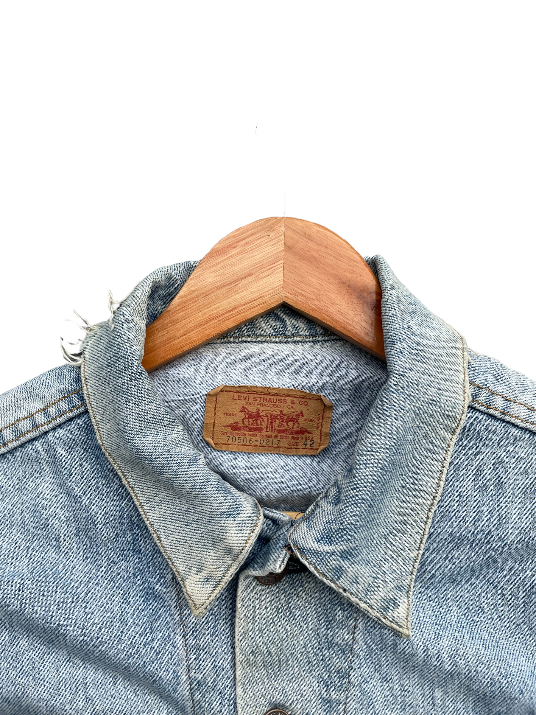 Vintage 1988 Levis 70506 e Distresed Jacket