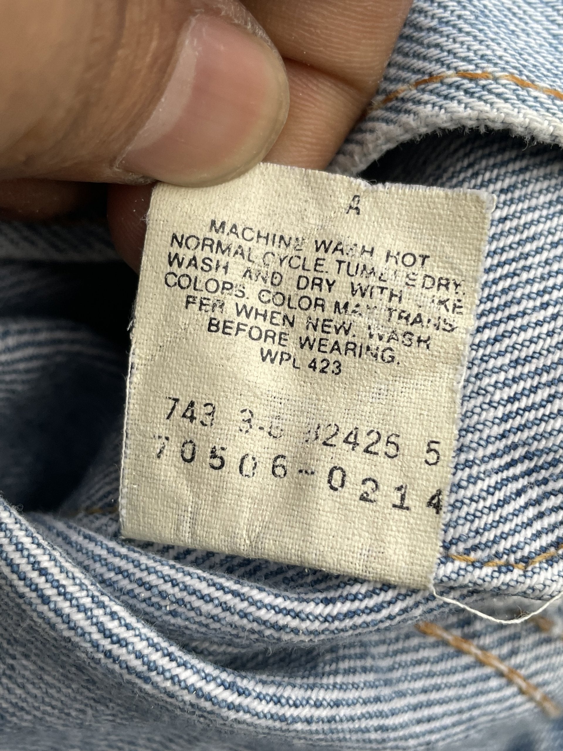 Vintage 1988 Levis 70506 e Distresed Jacket