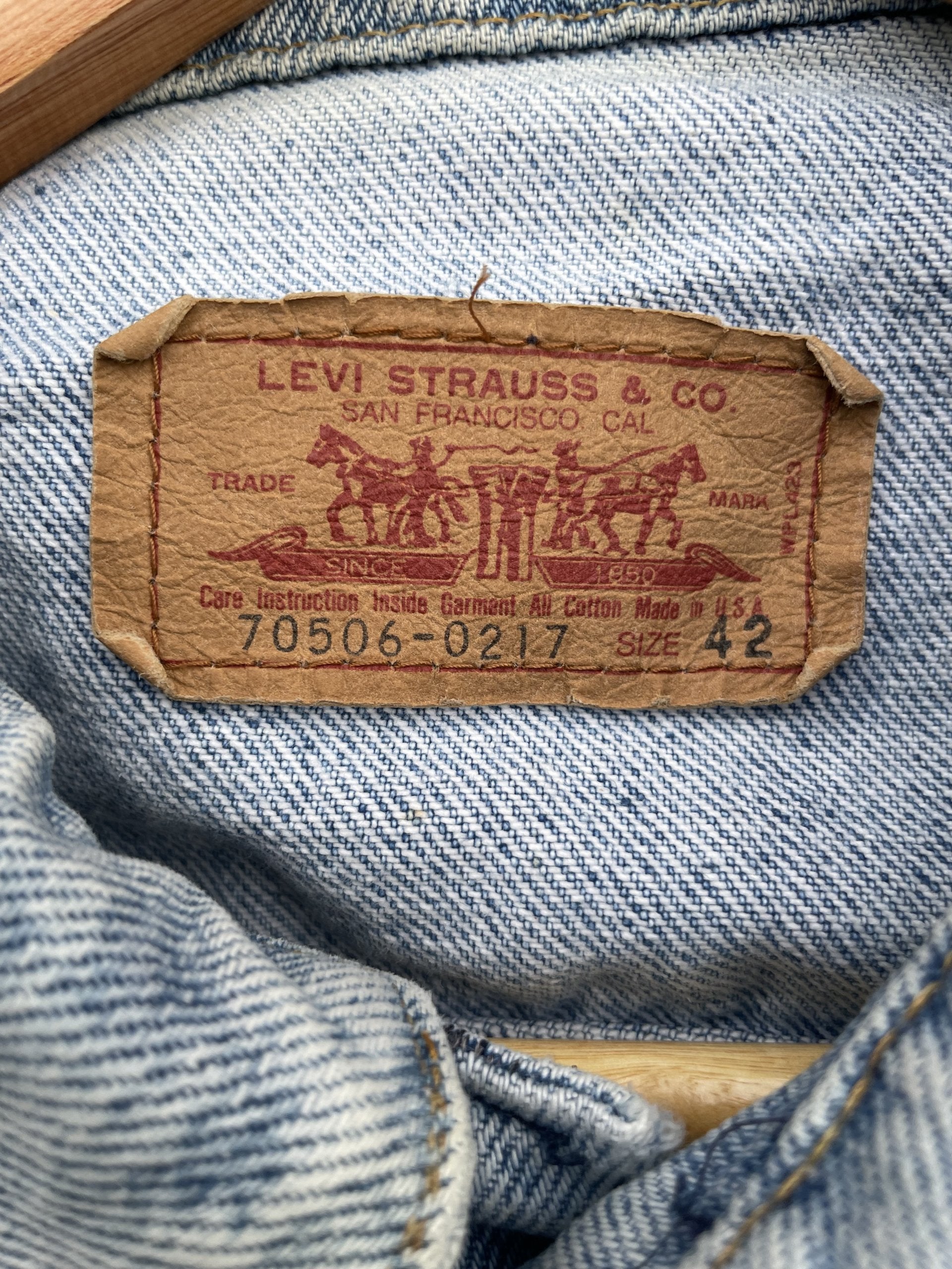 Vintage 1988 Levis 70506 e Distresed Jacket
