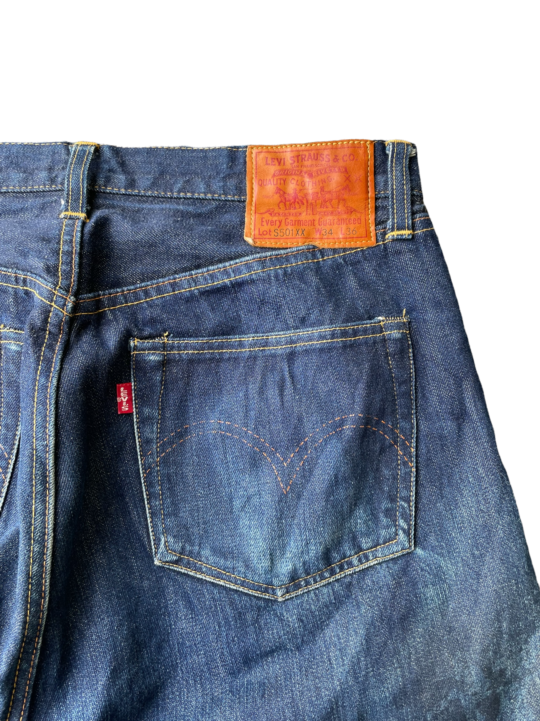 Vintage 2000 Levis Lot S501XX E 1944 Model
