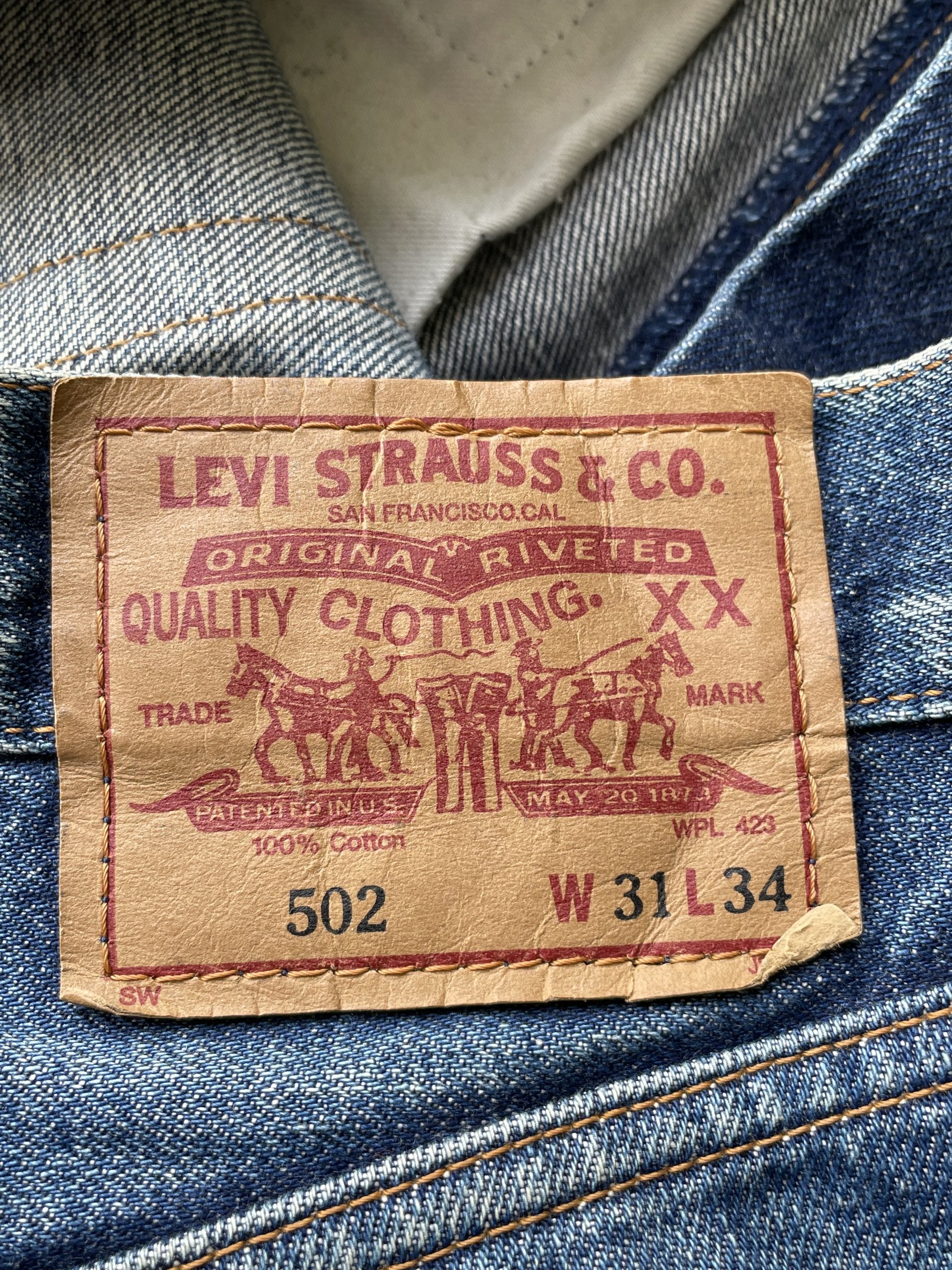 Vintage 1995 Levis 502XX E