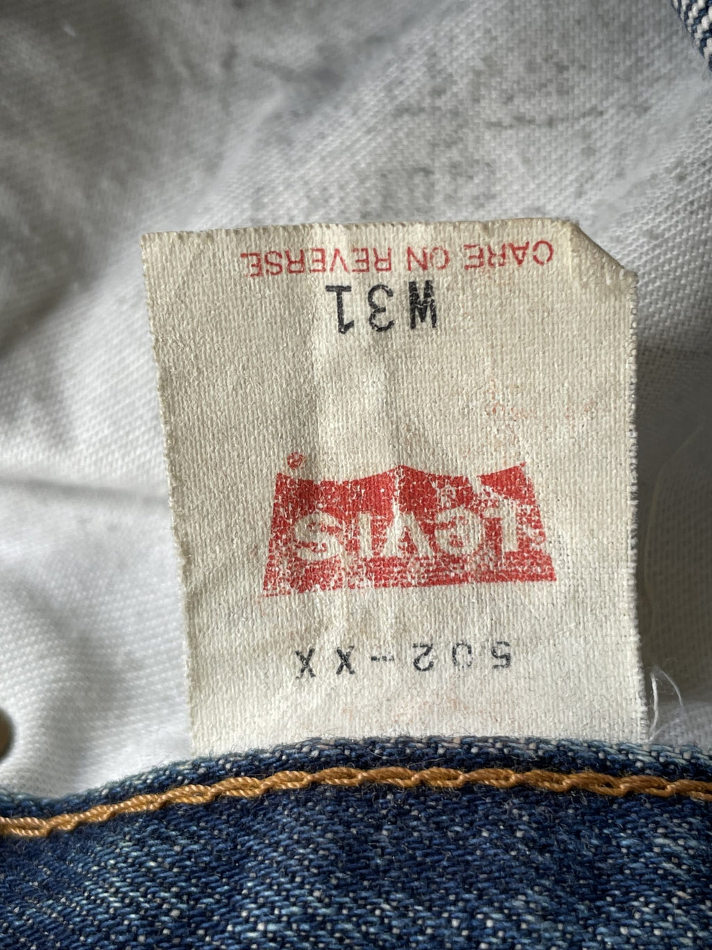 Vintage 1995 Levis 502XX E