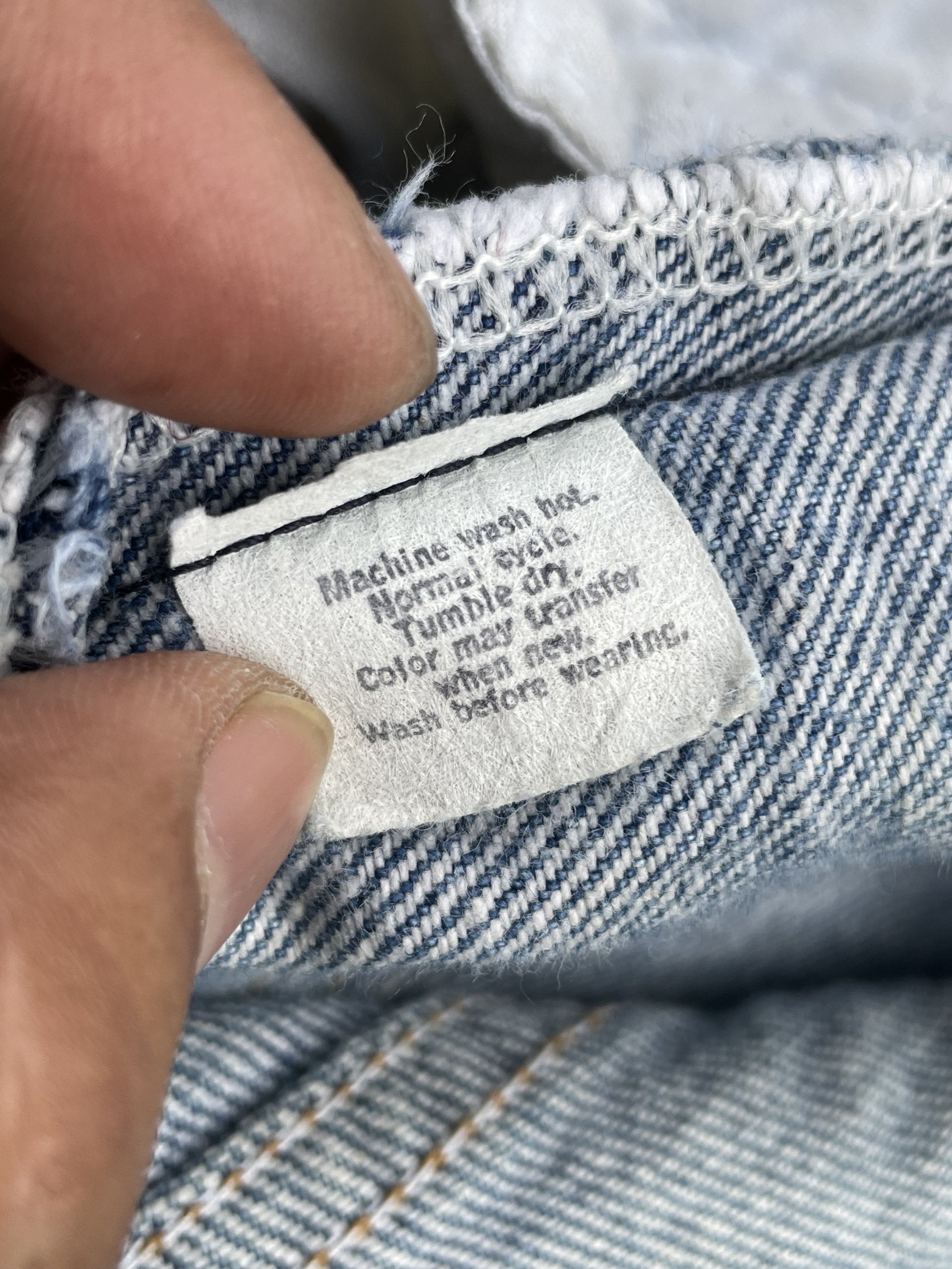 Vintage 1985 Levis 210 e Stone Wash Denim
