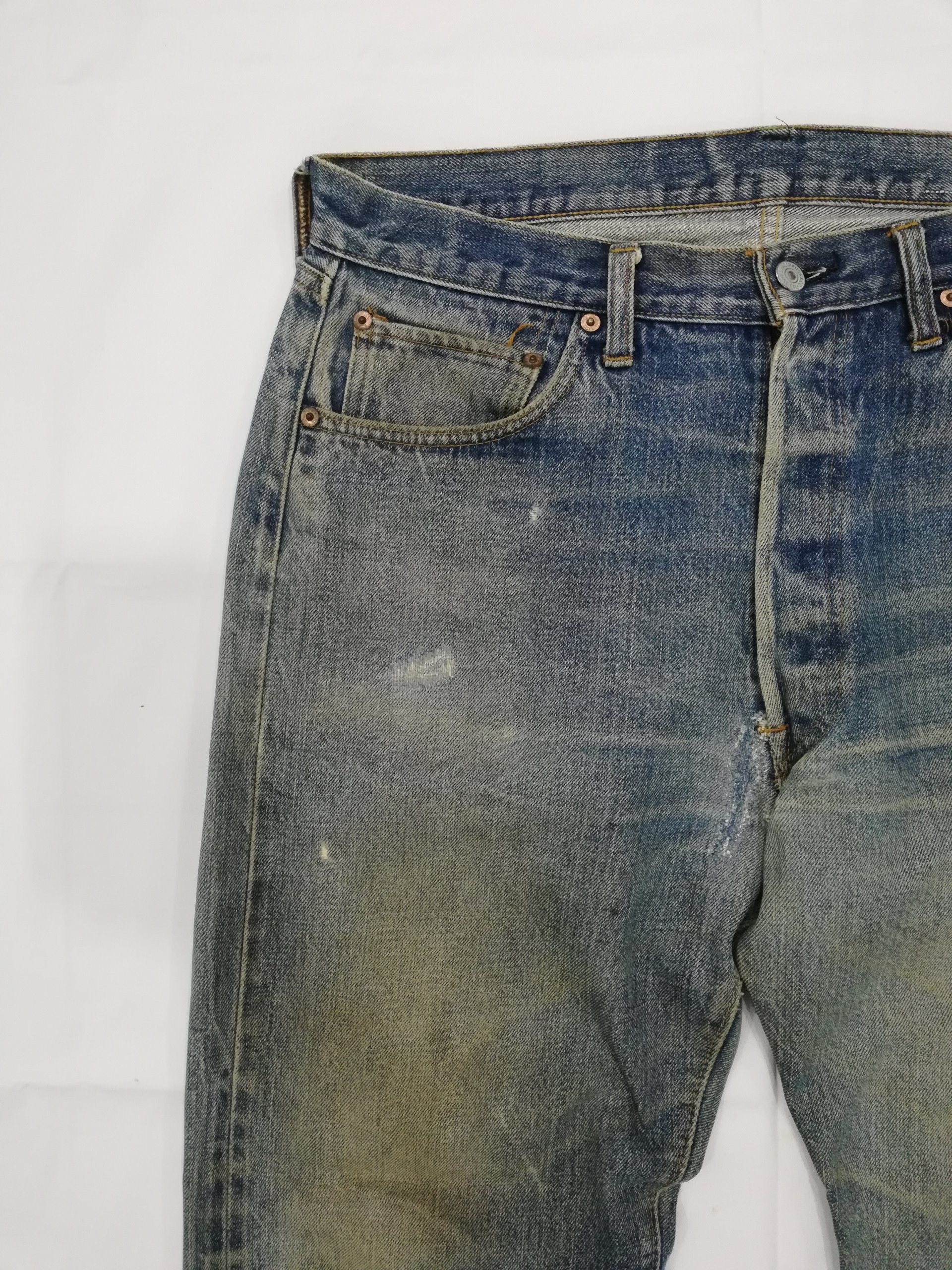 W35 Vintage 70s 80s Levis 501 Redline #6 Selvedge Jeans