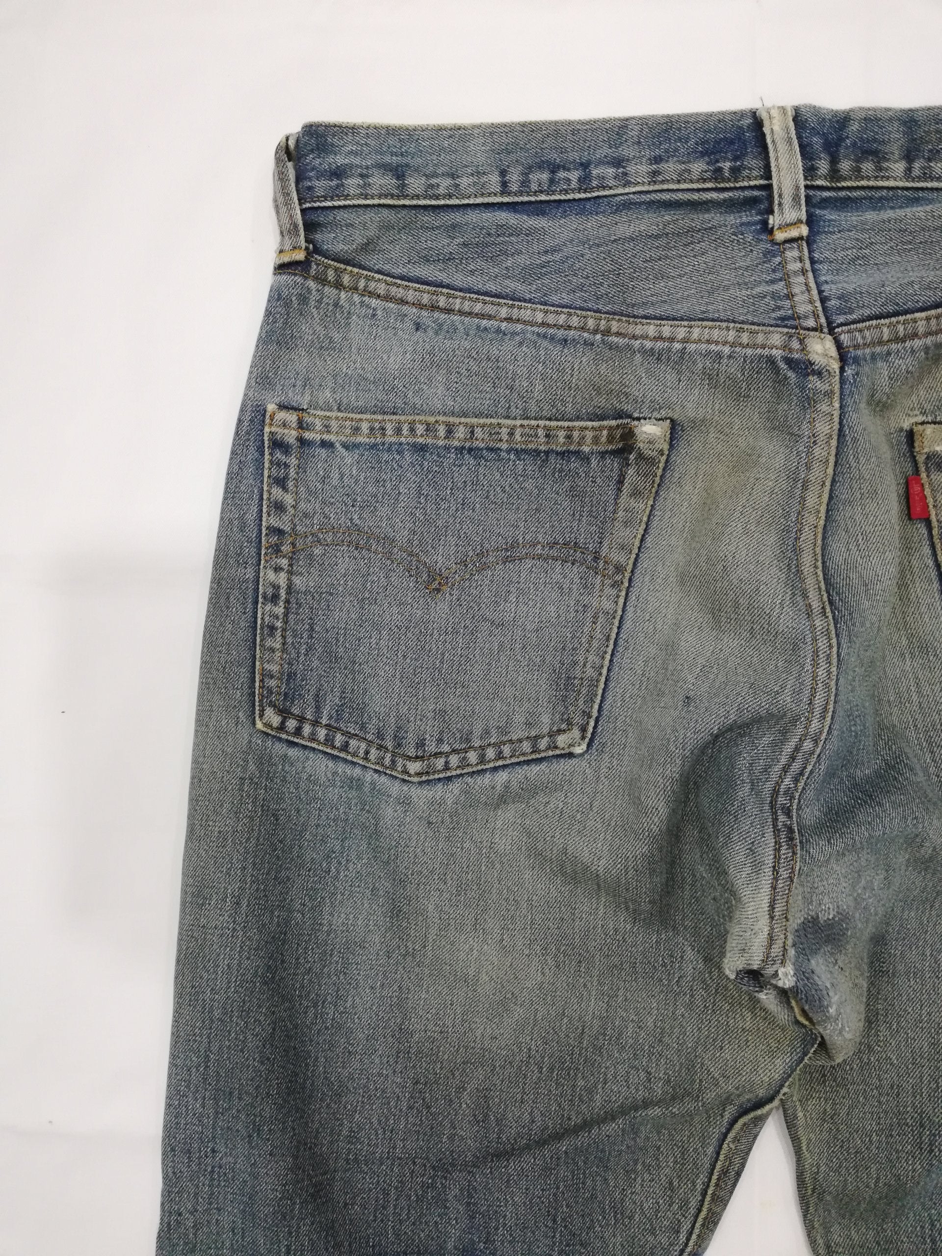 W35 Vintage 70s 80s Levis 501 Redline #6 Selvedge Jeans