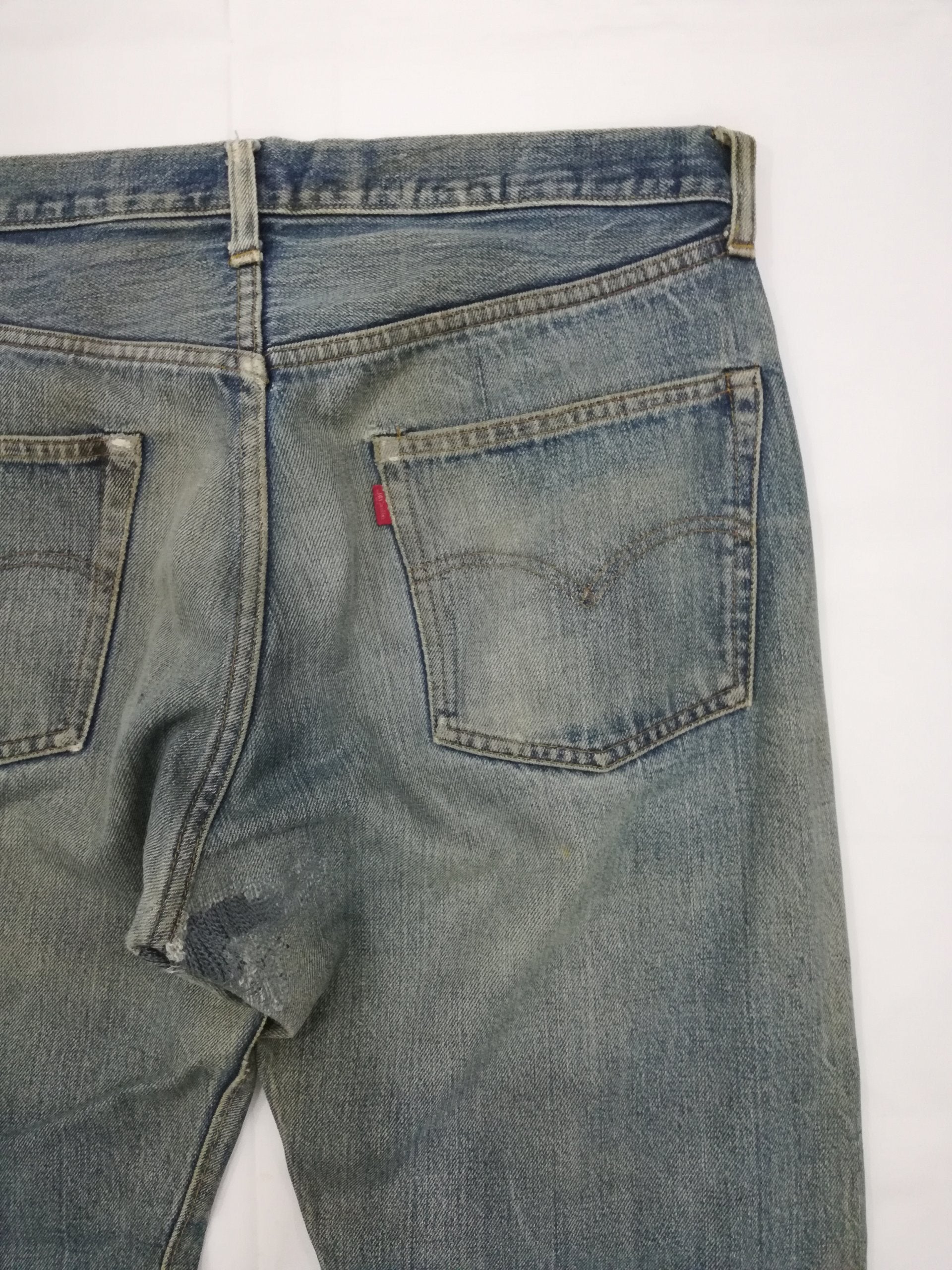 W35 Vintage 70s 80s Levis 501 Redline #6 Selvedge Jeans