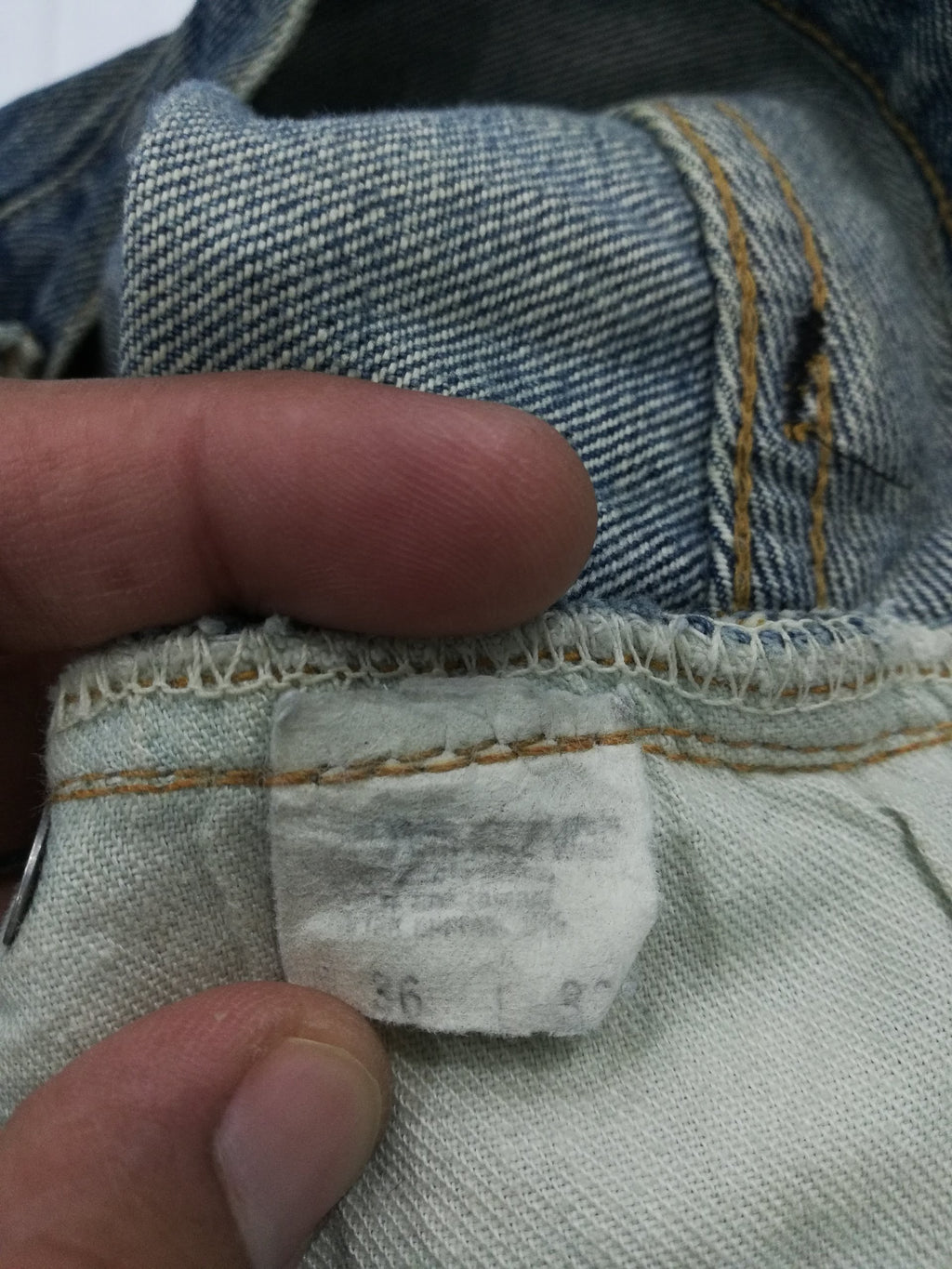 W35 Vintage 70s 80s Levis 501 Redline #6 Selvedge Jeans