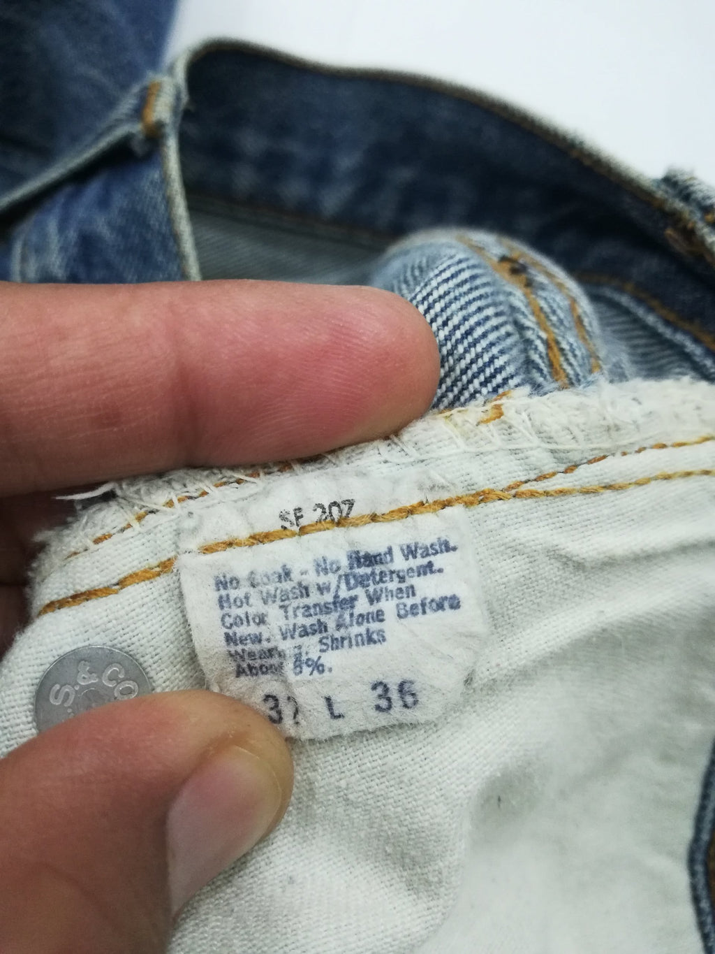 W31 Vintage 80s Levis 501 Redline #6 Selvedge Jeans