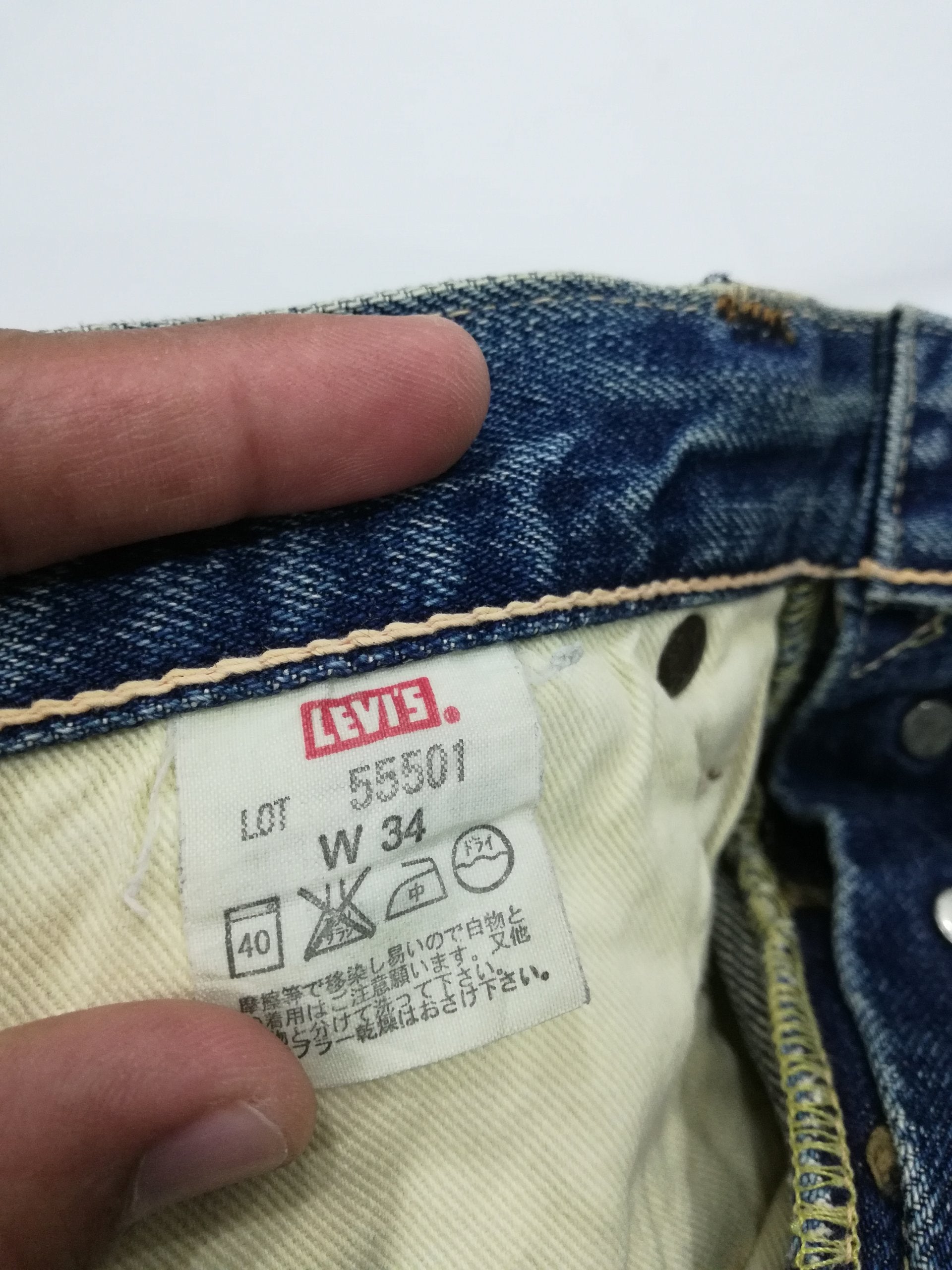 W32 Levis LVC 501XX Japan Made 1955 Selvedge Jeans