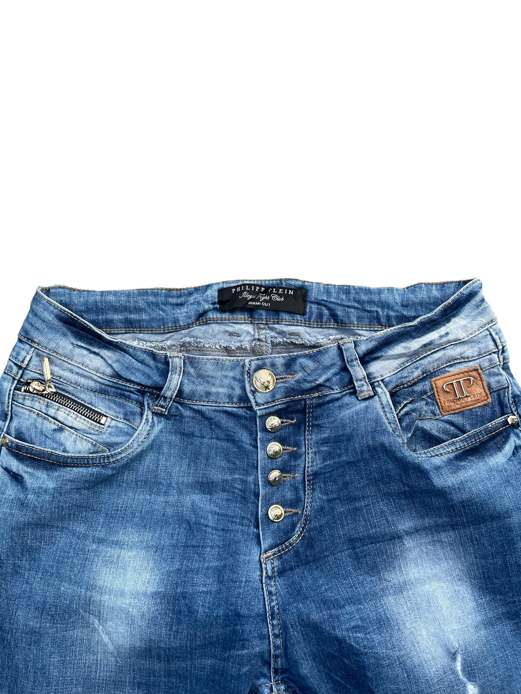 Philipp Plein Distressed Denim
