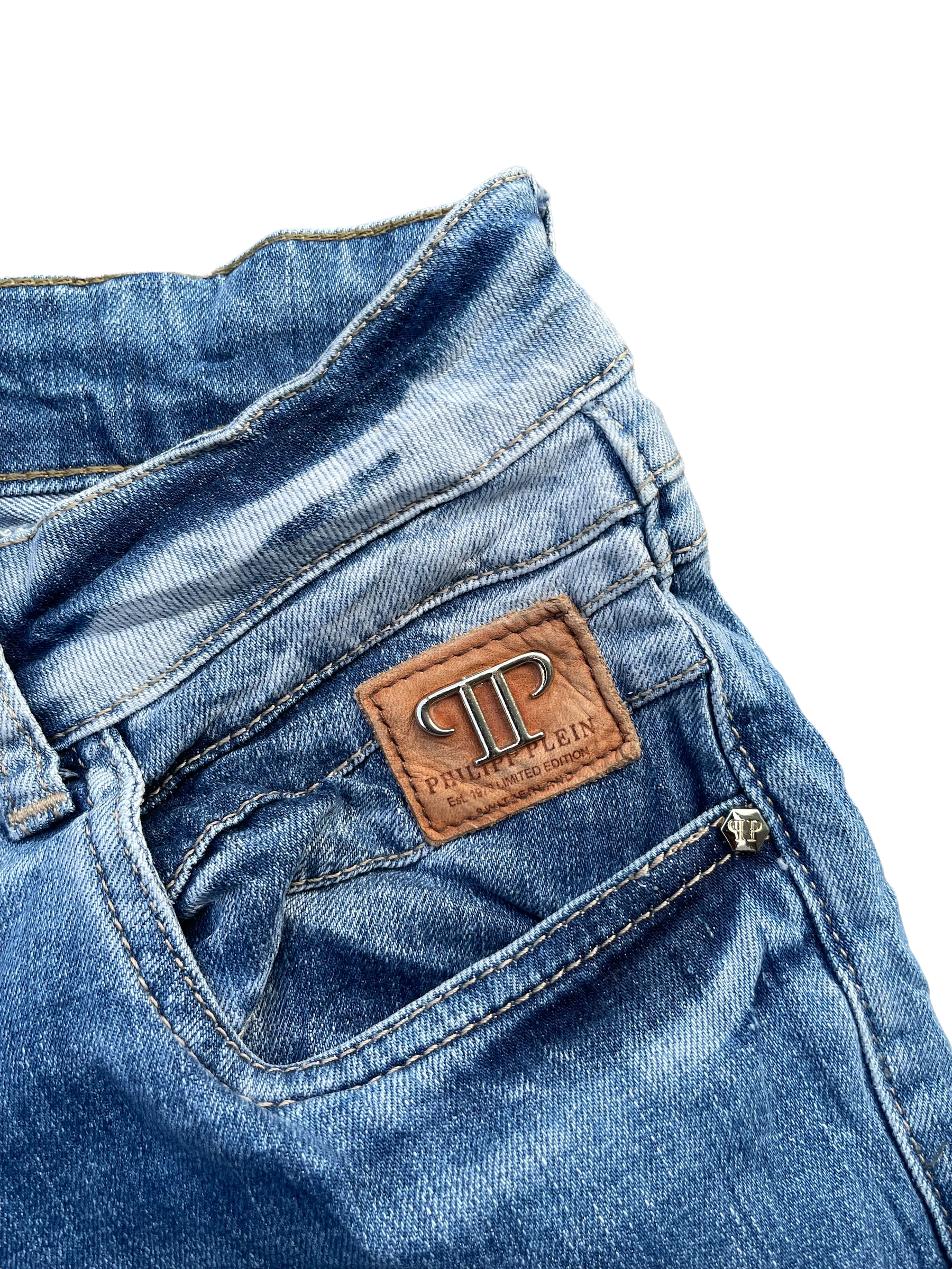 Philipp Plein Distressed Denim