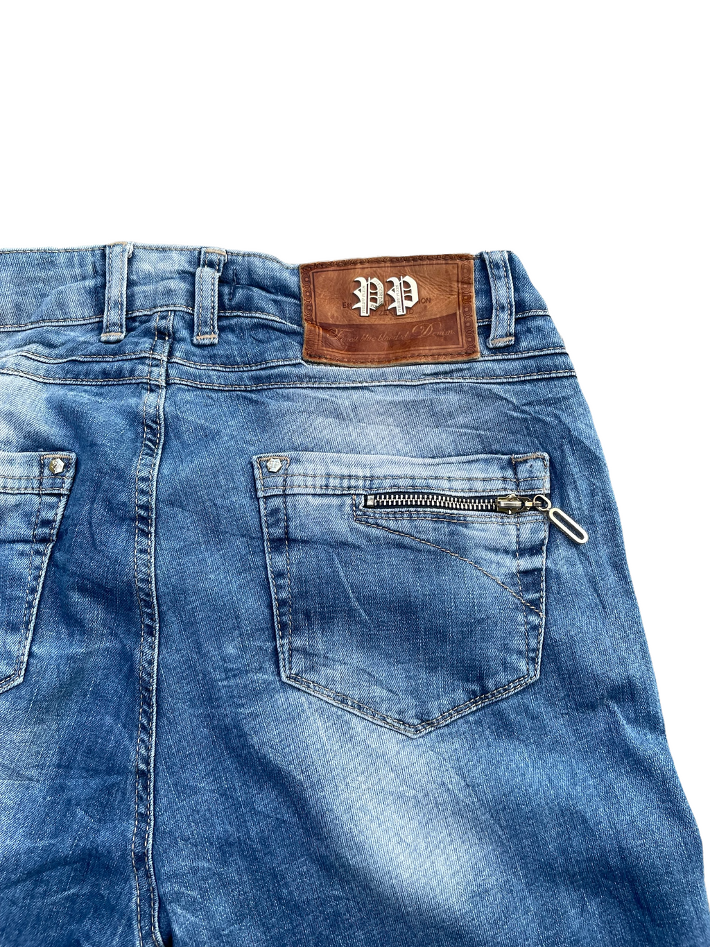 Philipp Plein Distressed Denim
