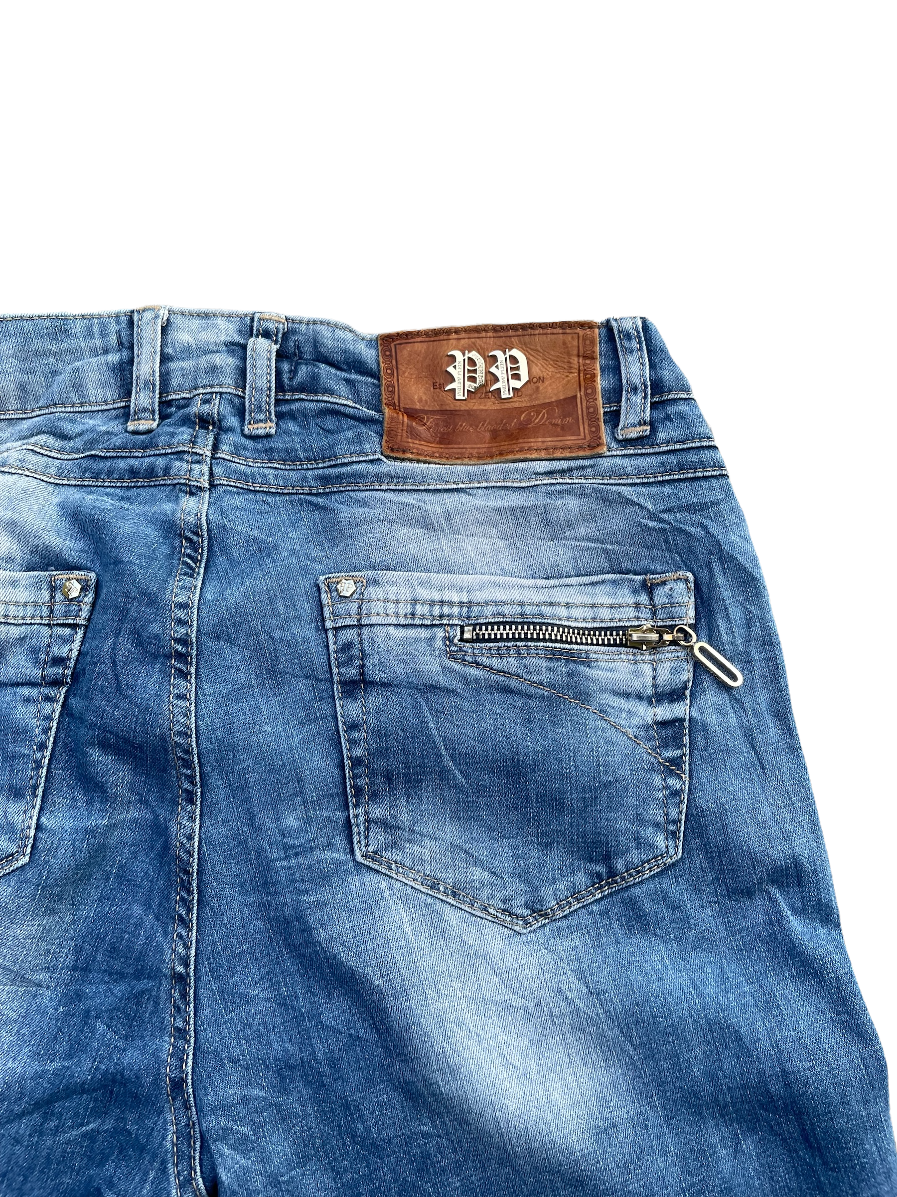 Philipp Plein Distressed Denim