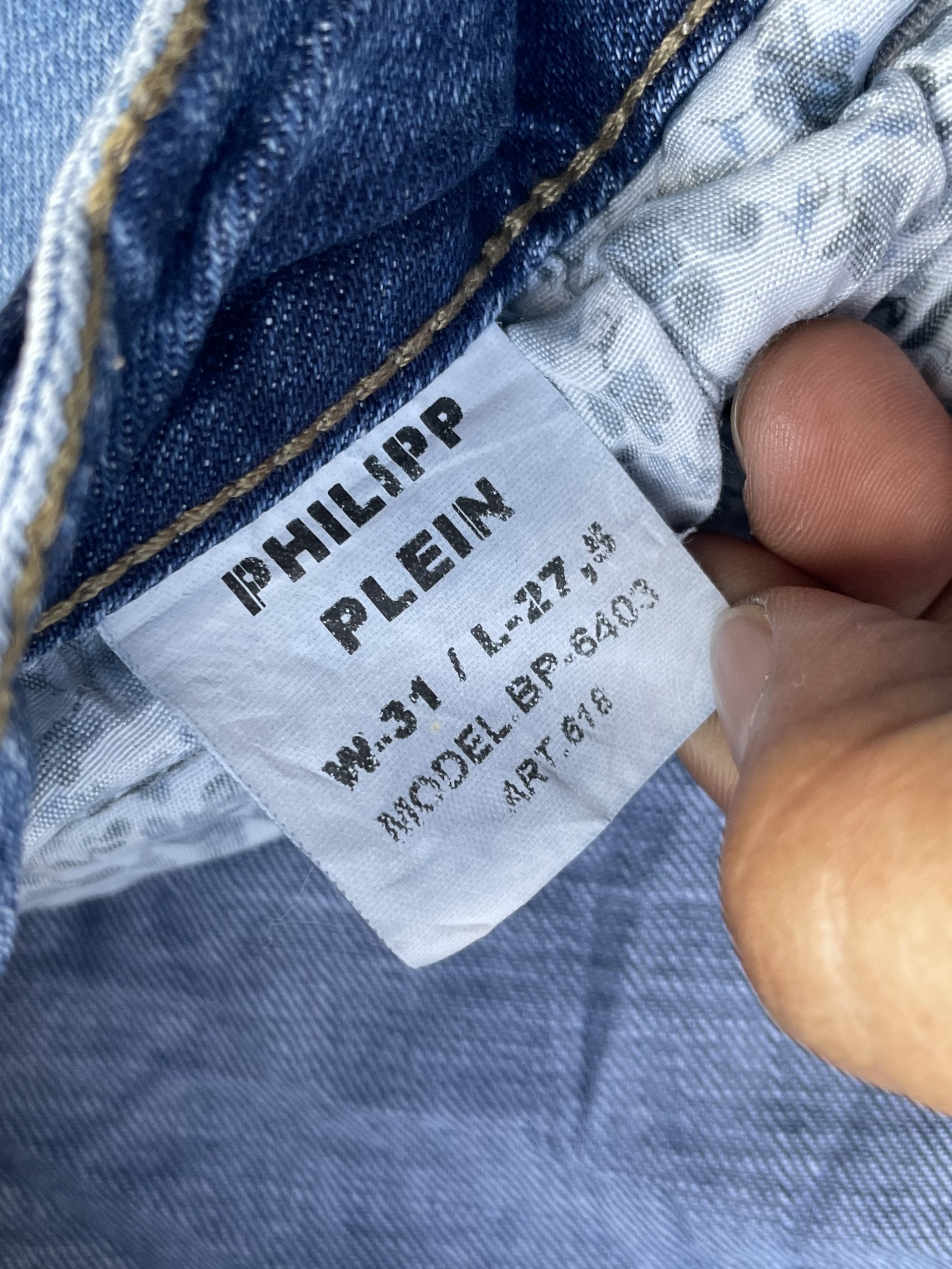 Philipp Plein Distressed Denim