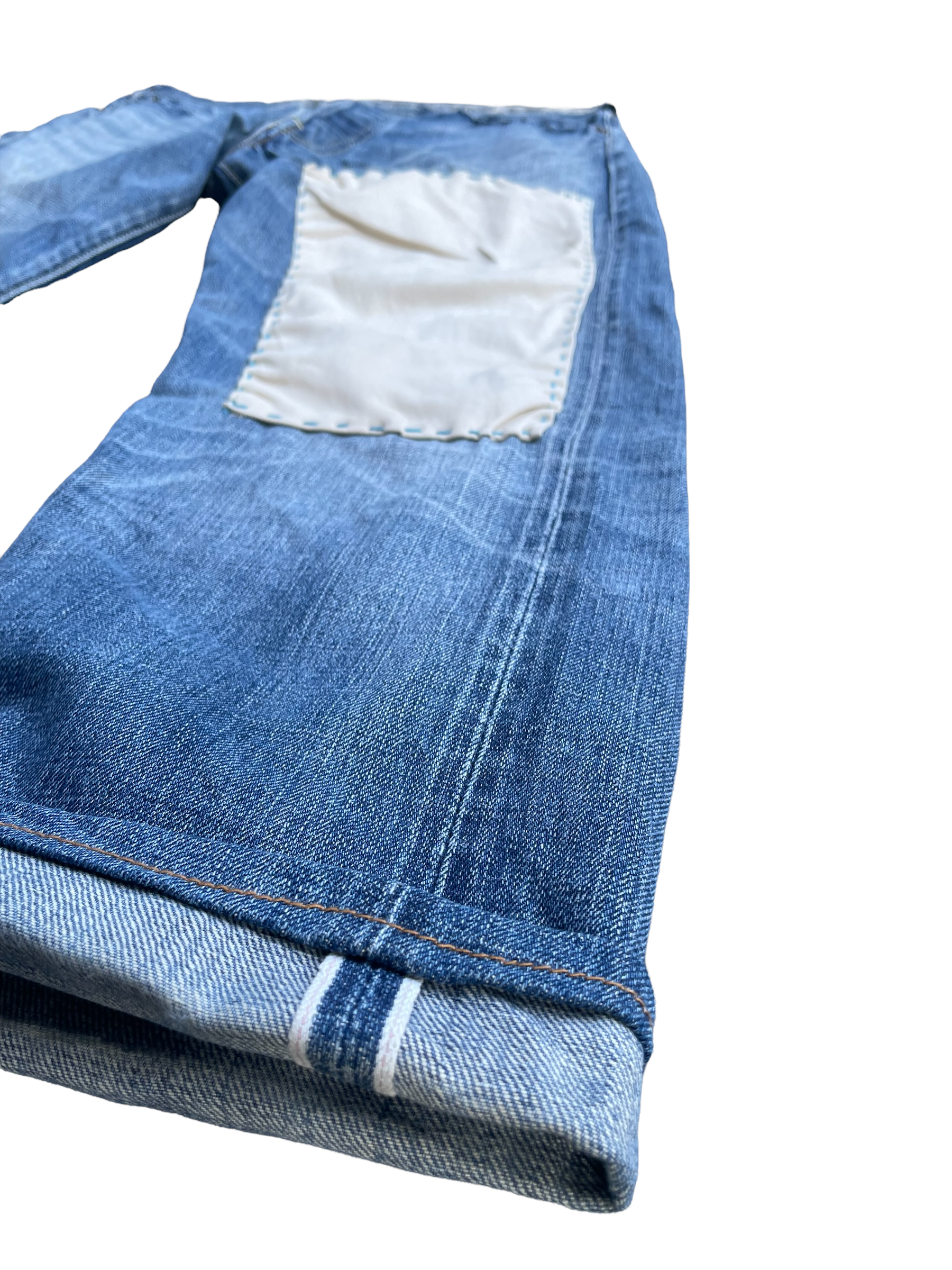 Vintage 2002 Levis 501 E 66 Model Distresed & Rework