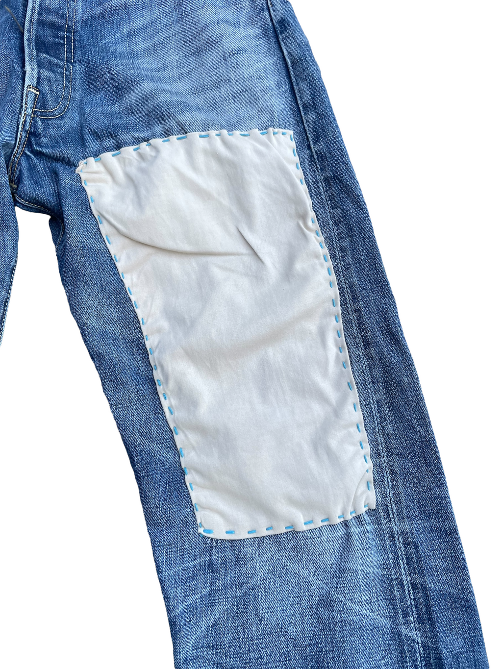 Vintage 2002 Levis 501 E 66 Model Distresed & Rework