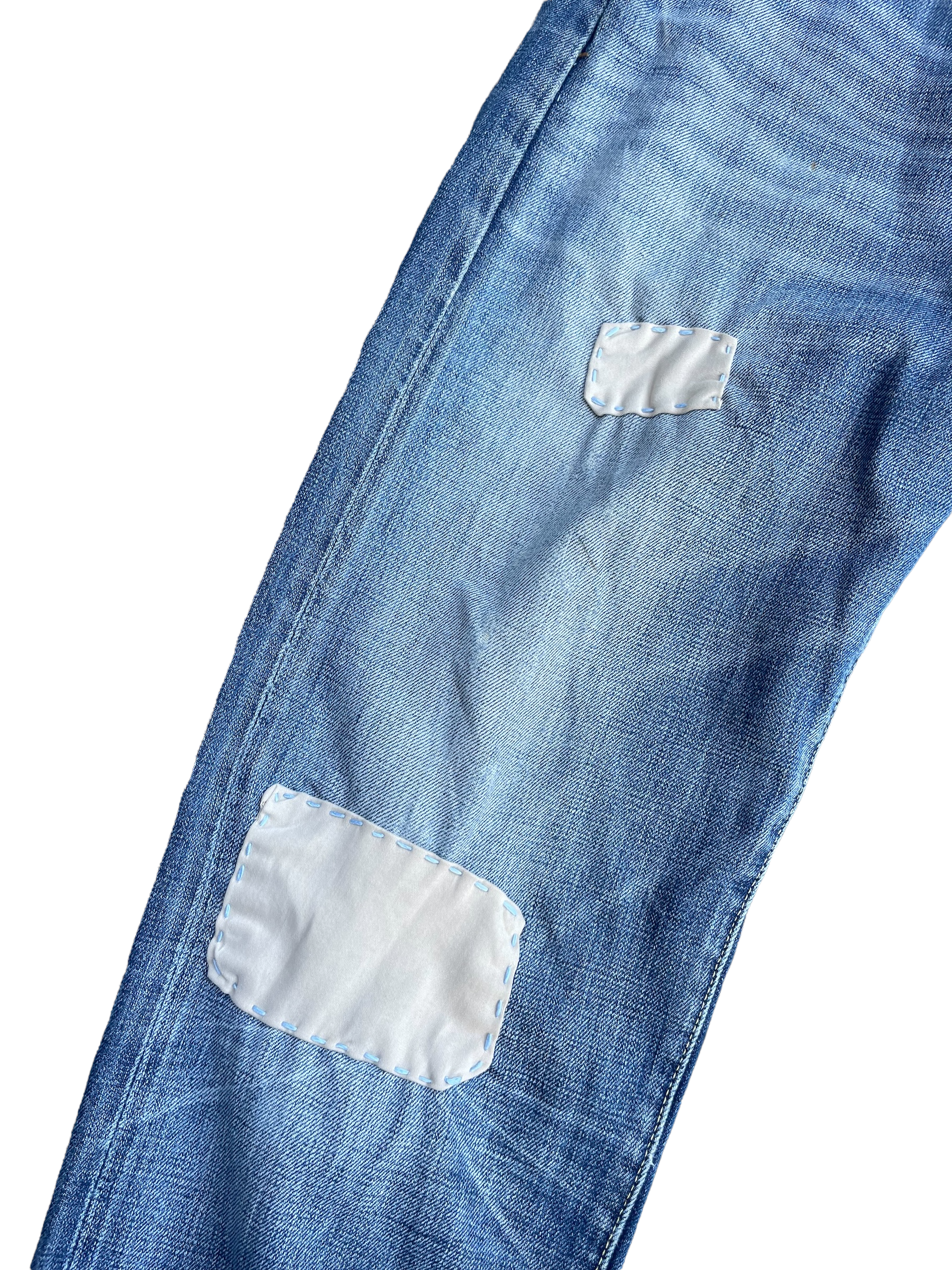 Vintage 2002 Levis 501 E 66 Model Distresed & Rework