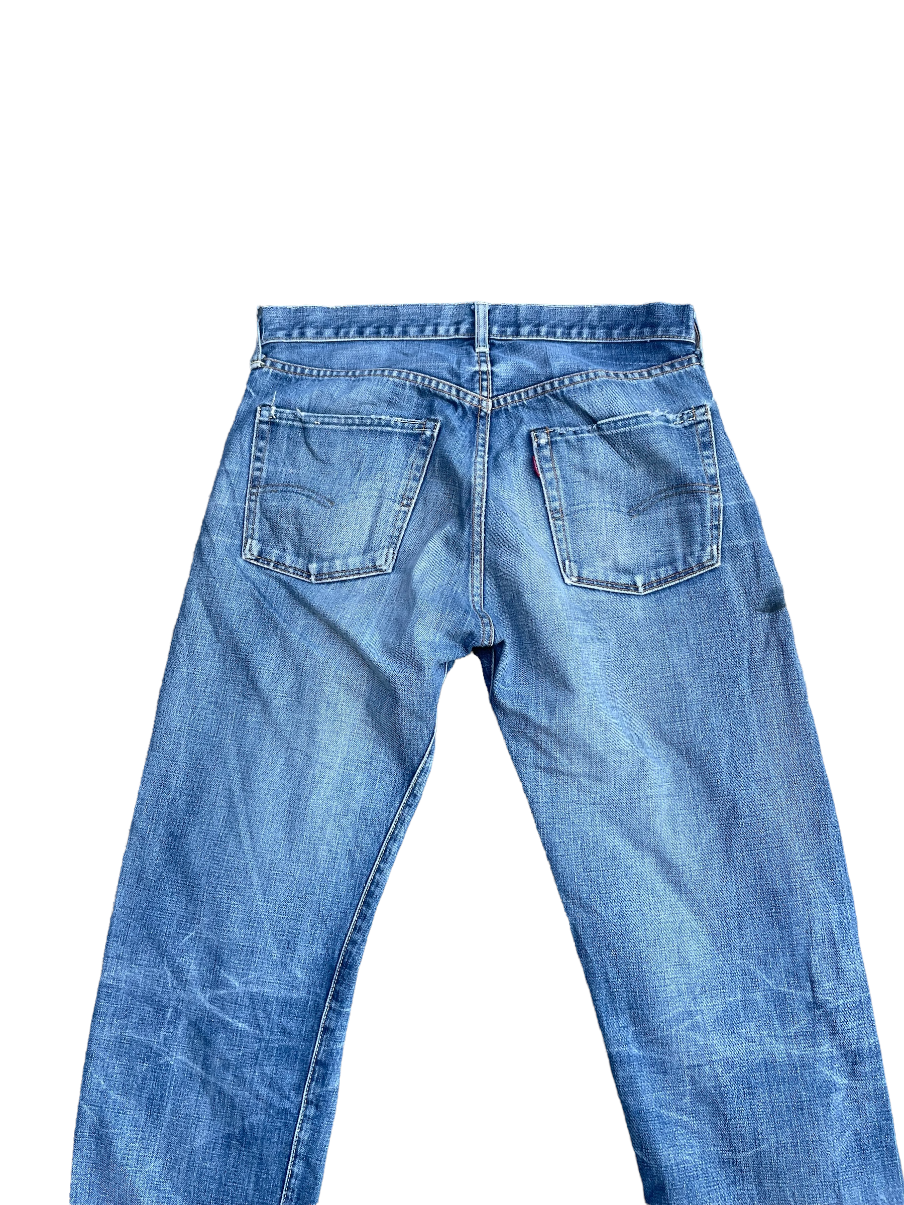 Vintage 2002 Levis 501 E 66 Model Distresed & Rework