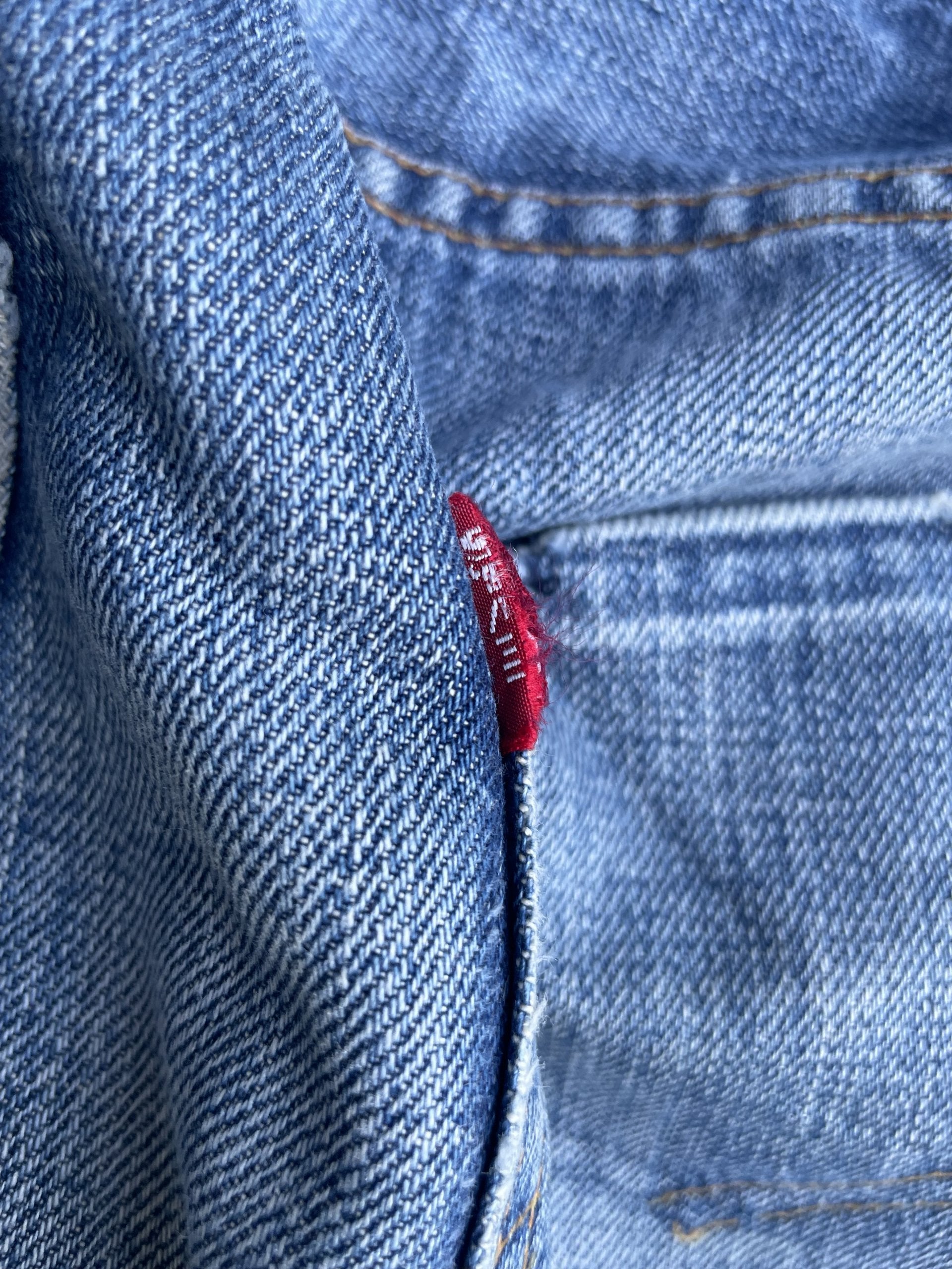 Vintage 2002 Levis 501 E 66 Model Distresed & Rework