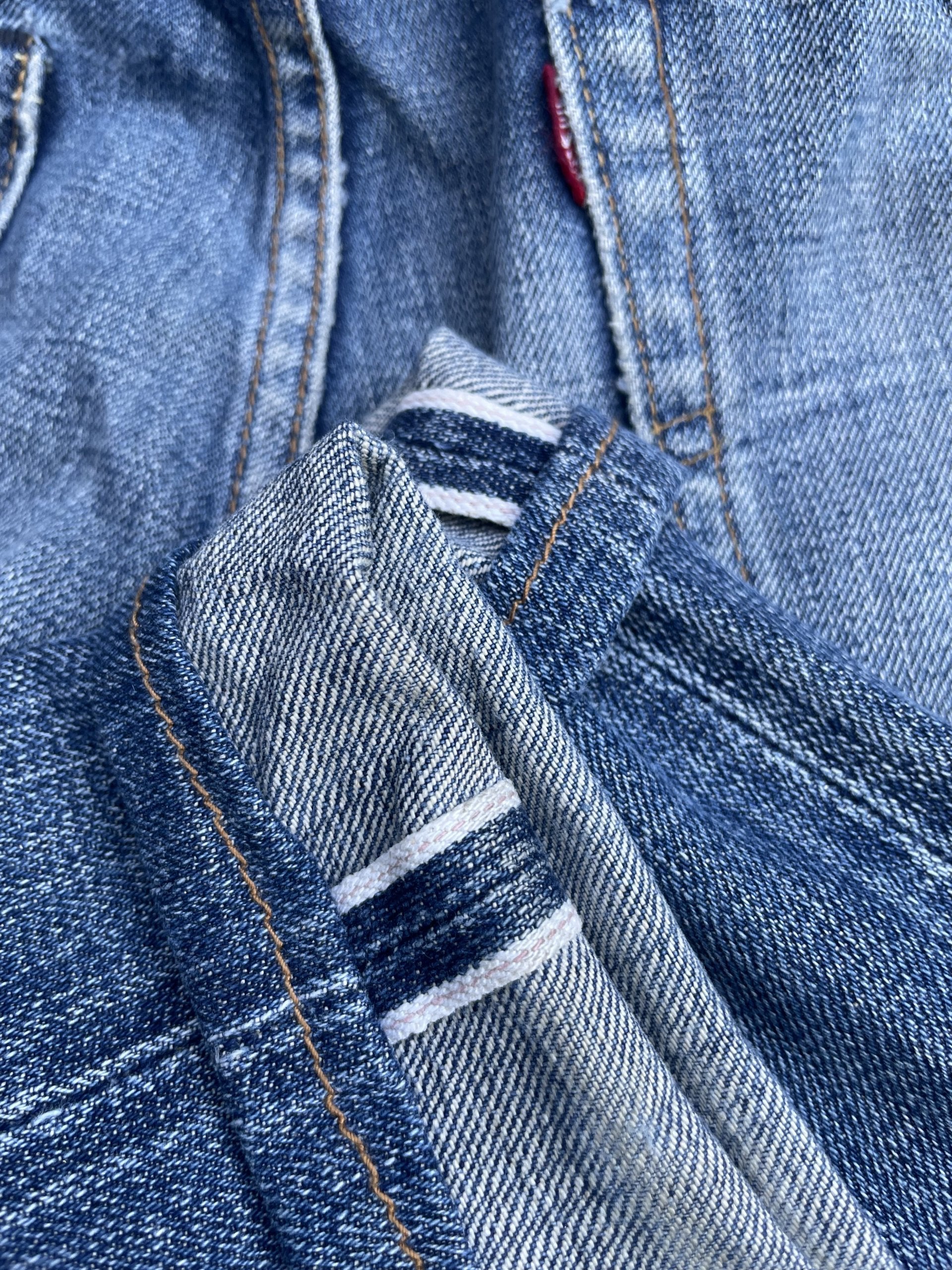 Vintage 2002 Levis 501 E 66 Model Distresed & Rework