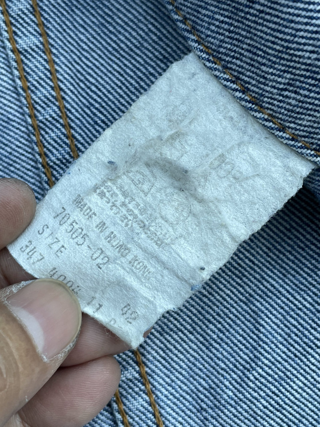 Vintage 1983 Levis 70505 e Denim Jacket