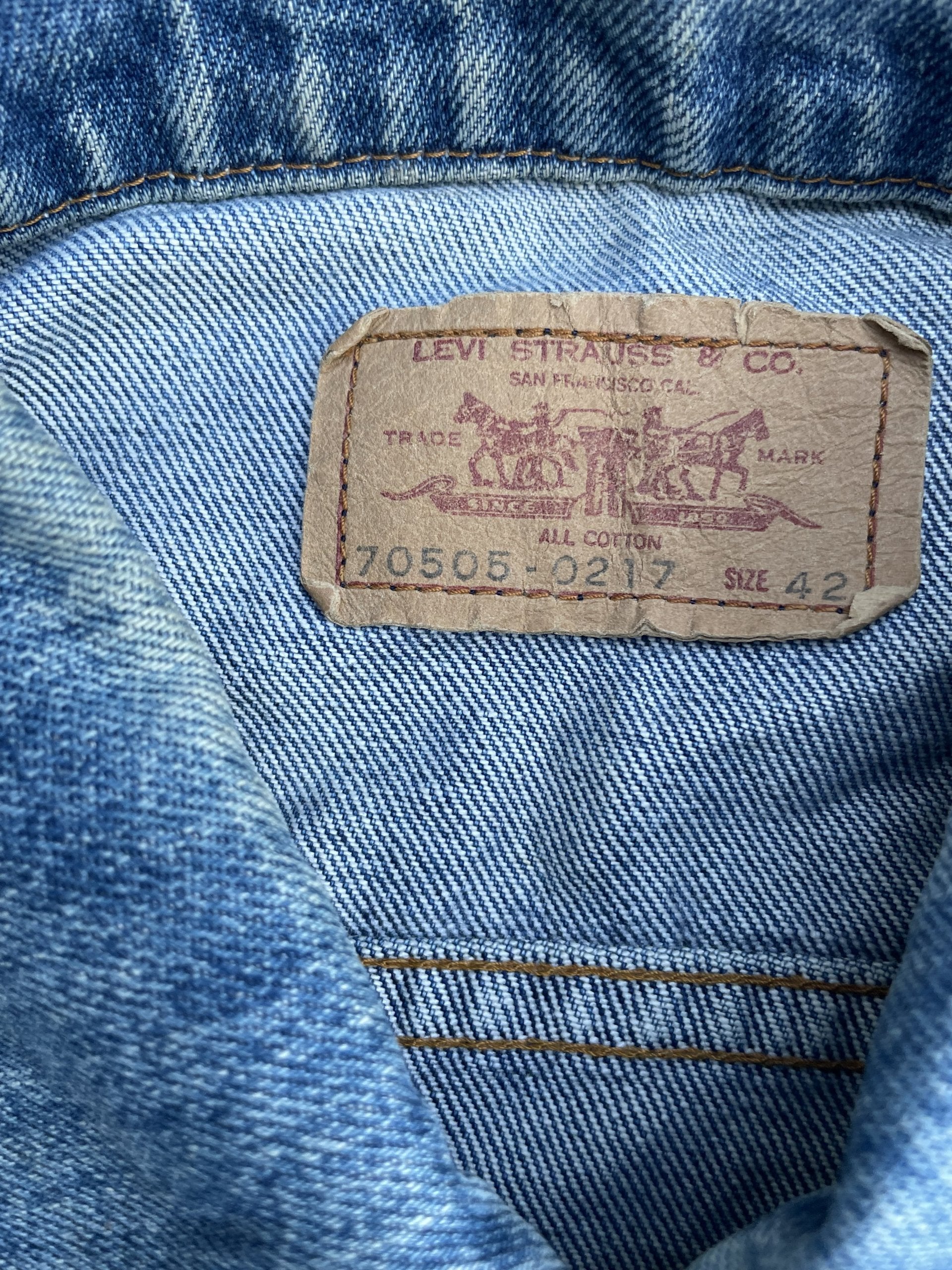 Vintage 1983 Levis 70505 e Denim Jacket