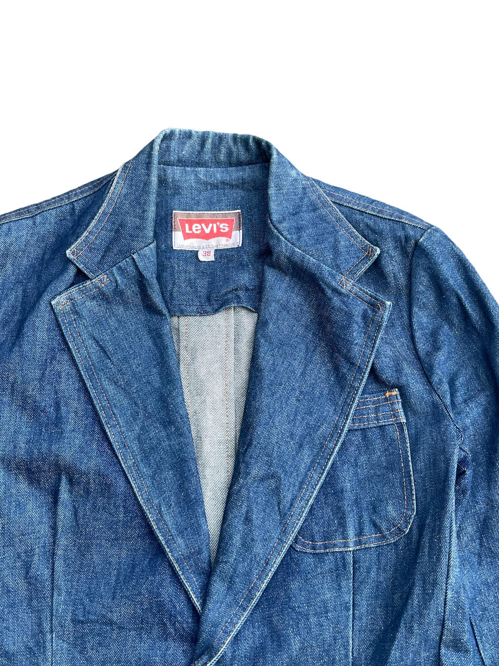 Vintage 70’s Levis 70662 e Orange Tag Denim Blazer