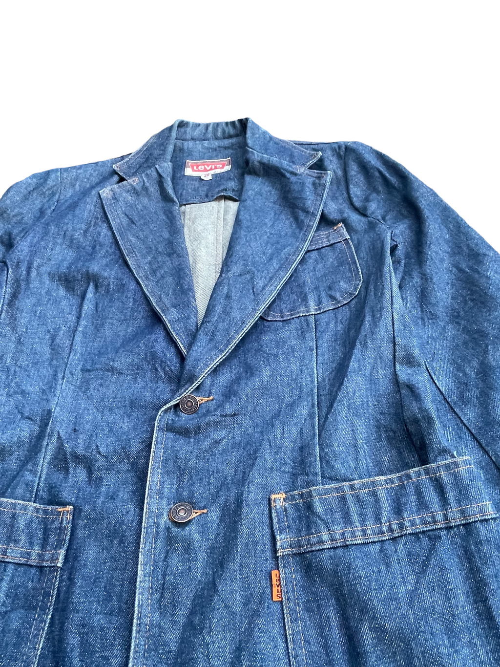 Vintage 70’s Levis 70662 e Orange Tag Denim Blazer