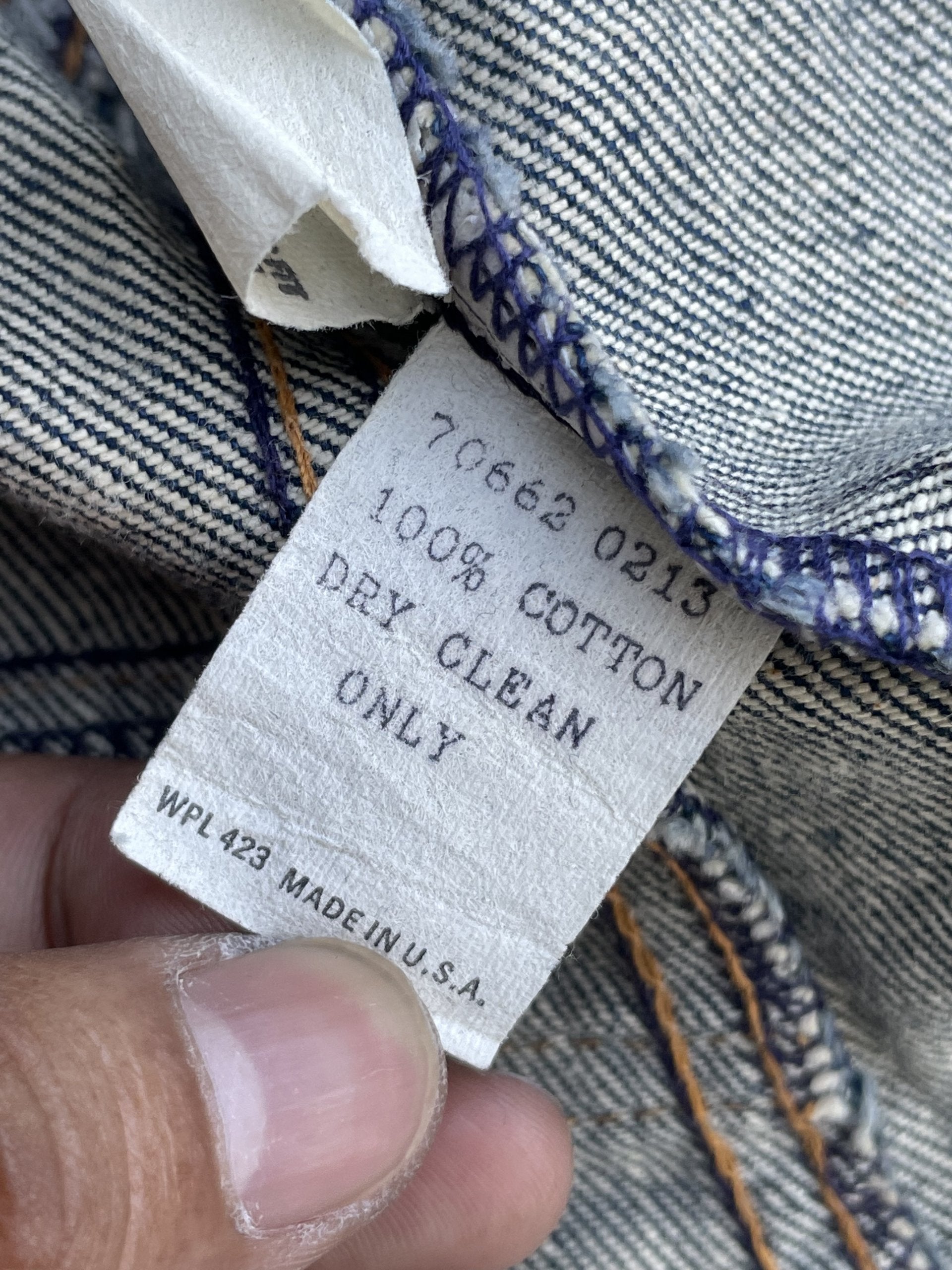 Vintage 70’s Levis 70662 e Orange Tag Denim Blazer