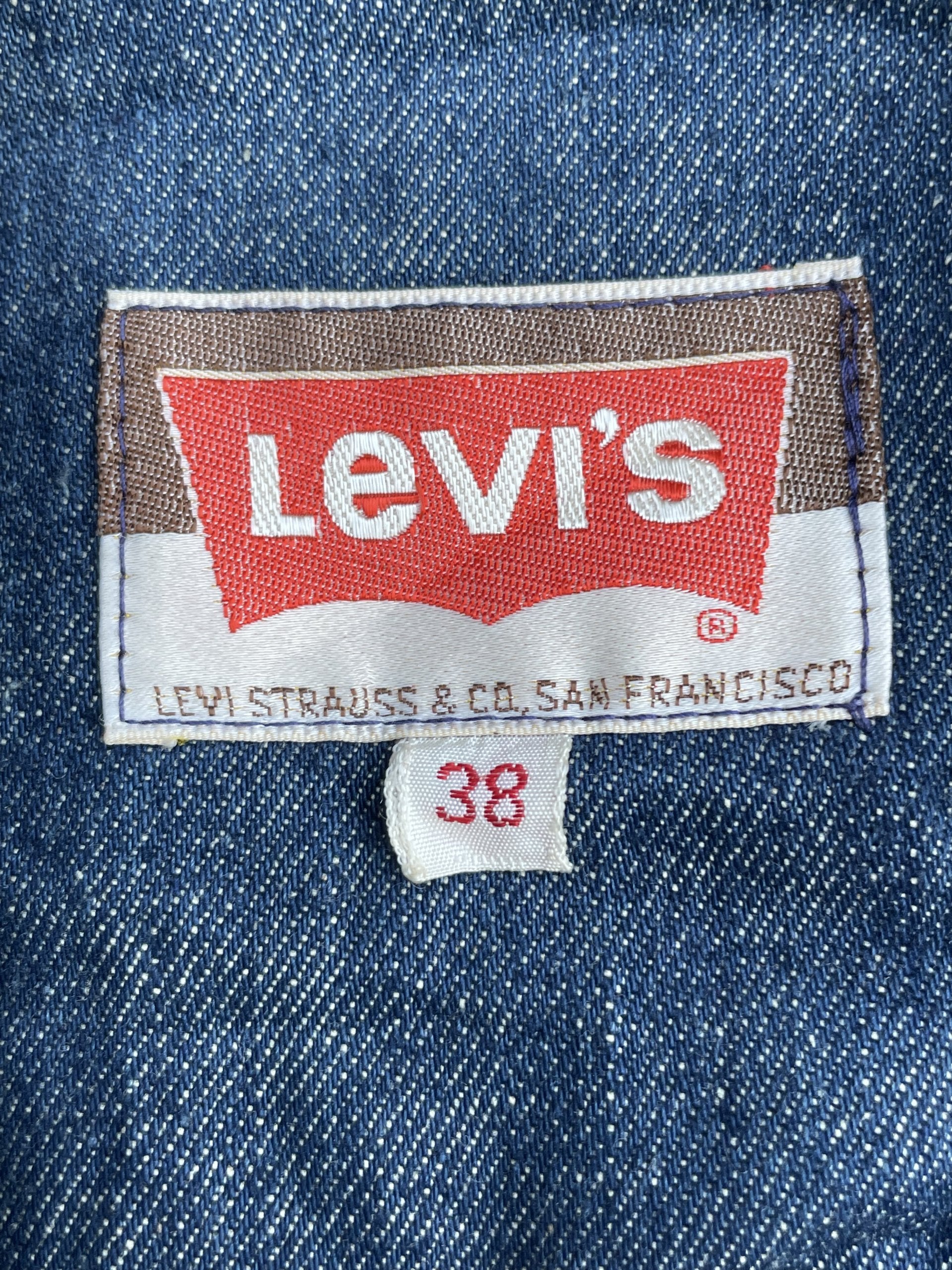 Vintage 70’s Levis 70662 e Orange Tag Denim Blazer