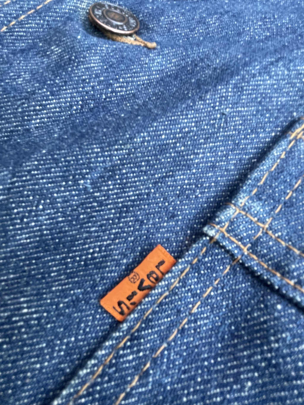 Vintage 70’s Levis 70662 e Orange Tag Denim Blazer