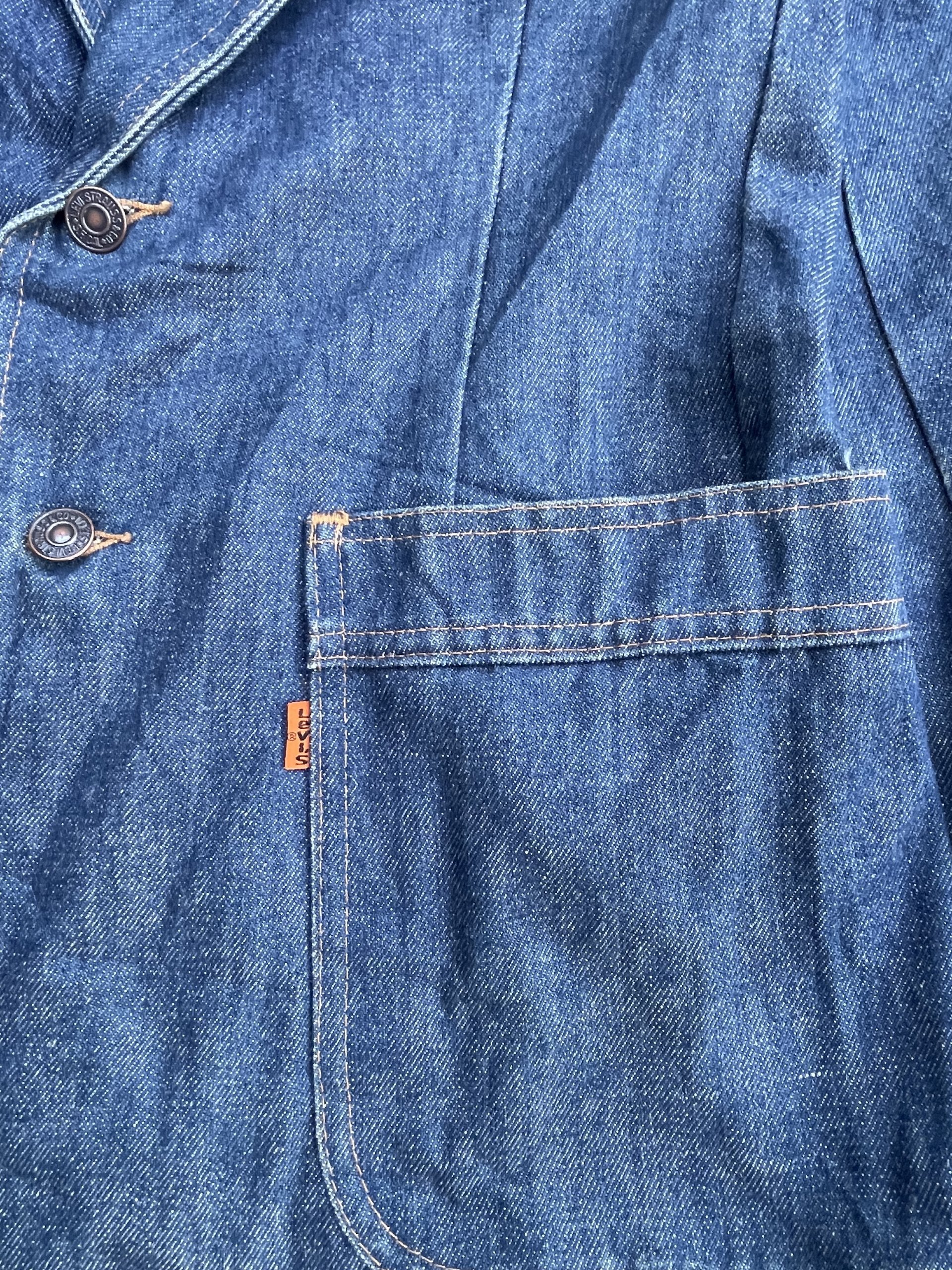 Vintage 70’s Levis 70662 e Orange Tag Denim Blazer