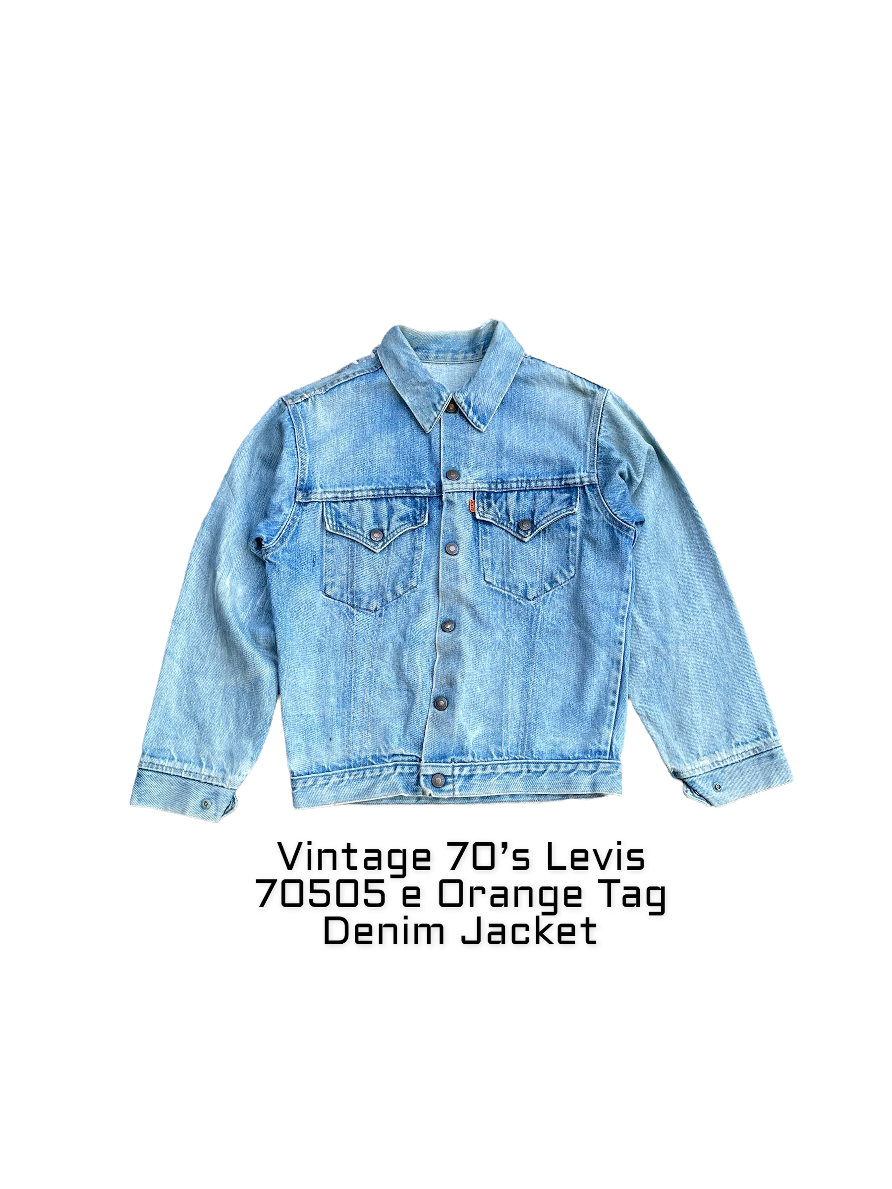 Vintage 70’s Levis 70505 e Orange Tag