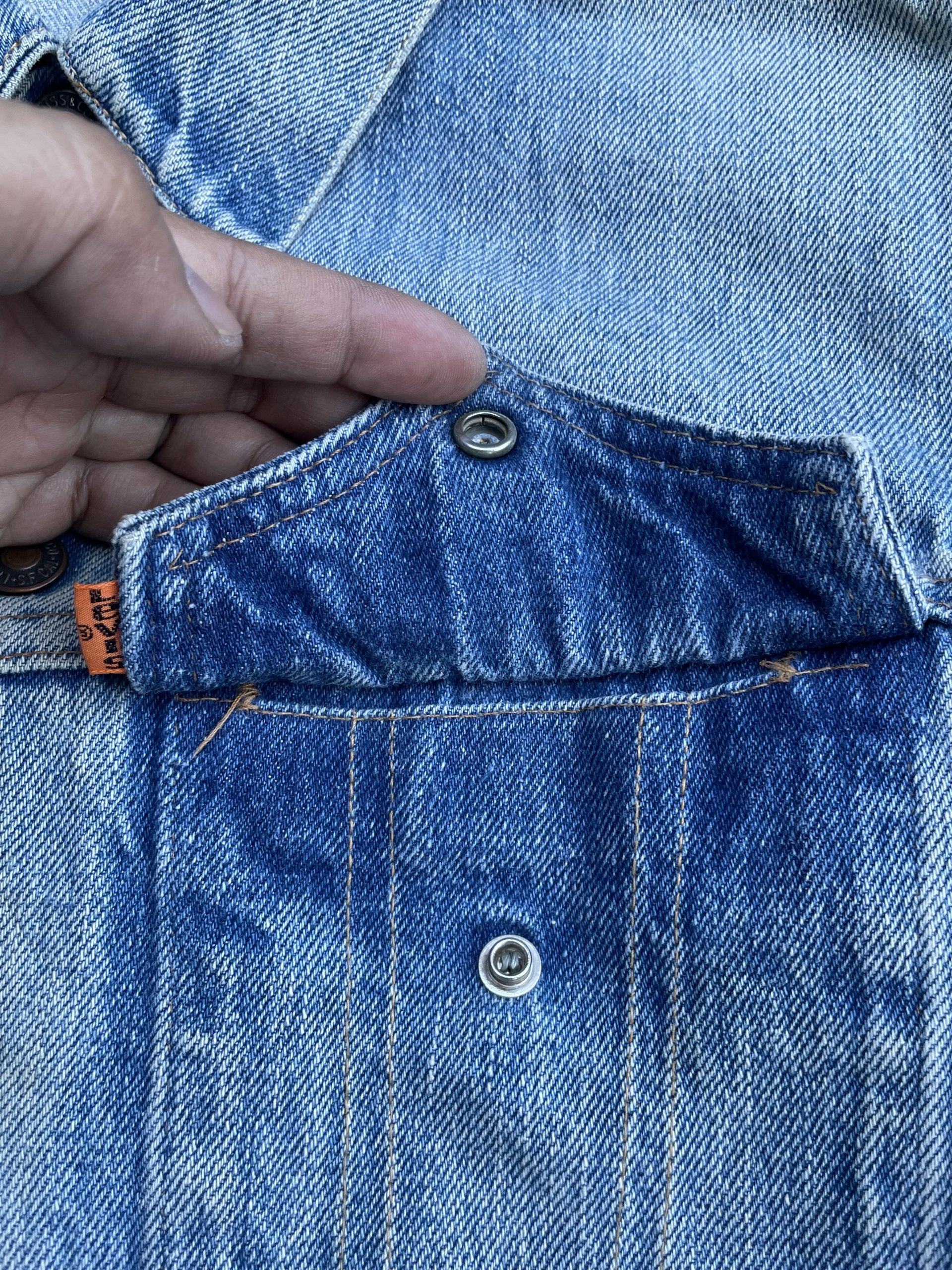 Vintage 70’s Levis 70505 e Orange Tag
