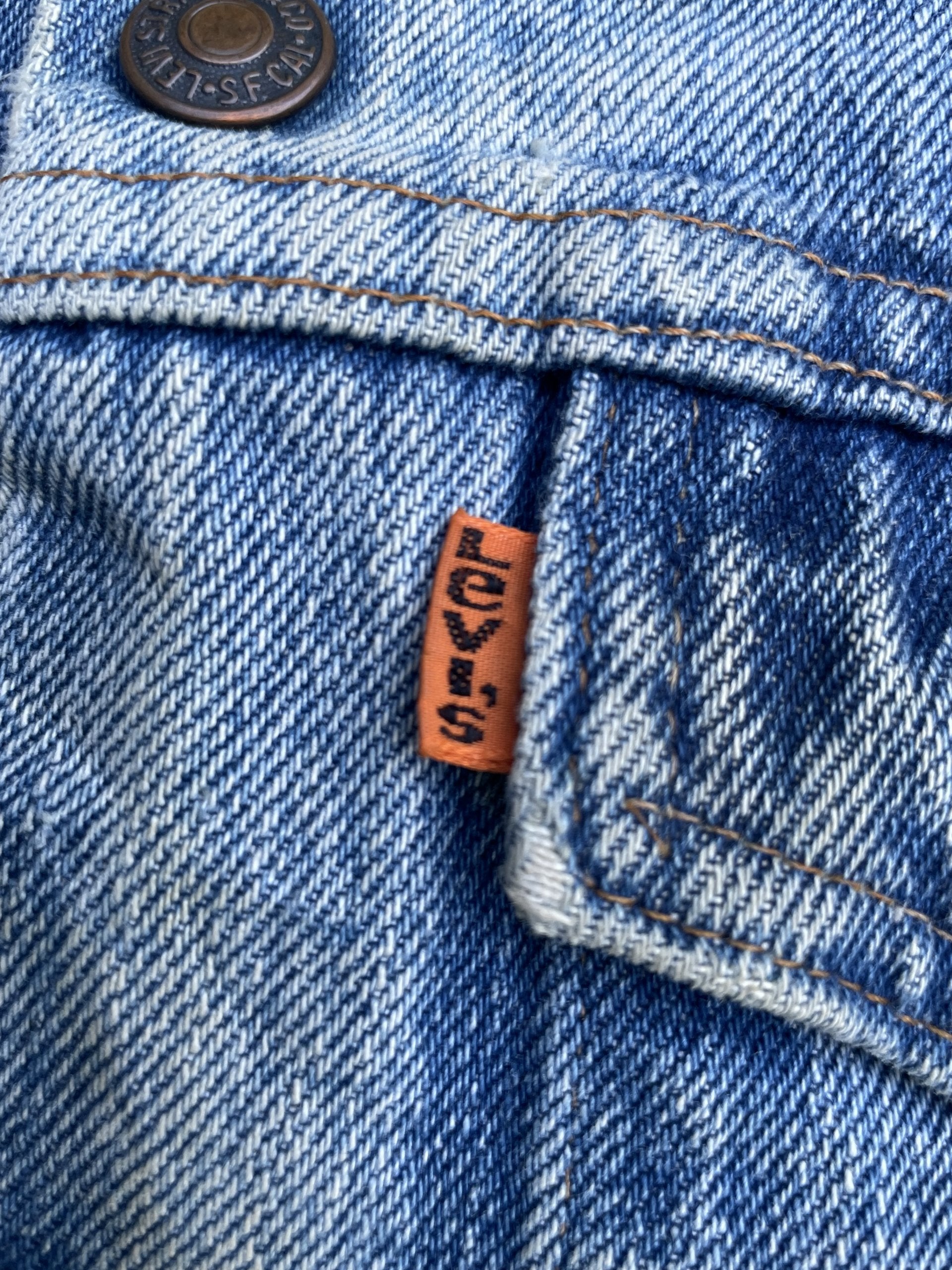 Vintage 70’s Levis 70505 e Orange Tag